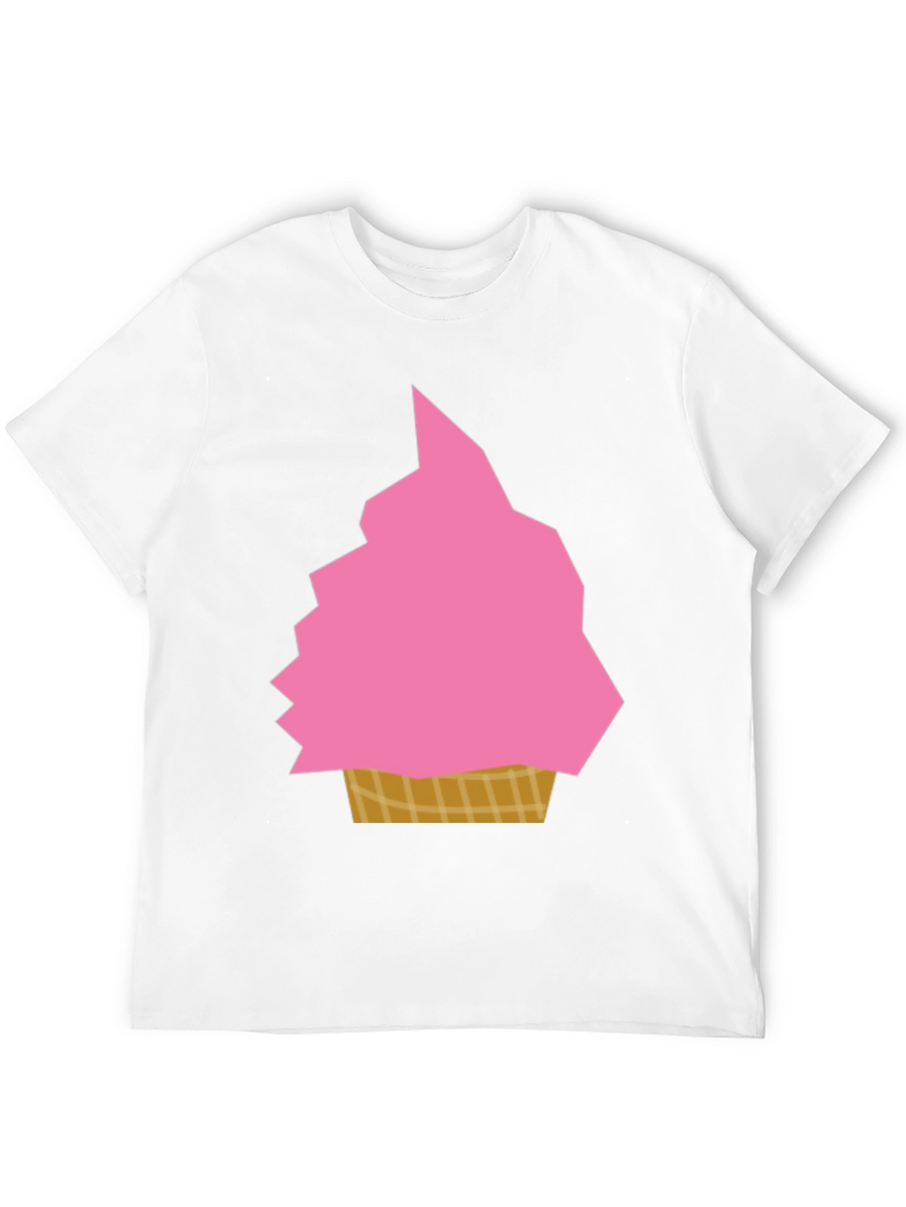 Pink Ice Cream Graphic Tee - Fun Summer Shirt