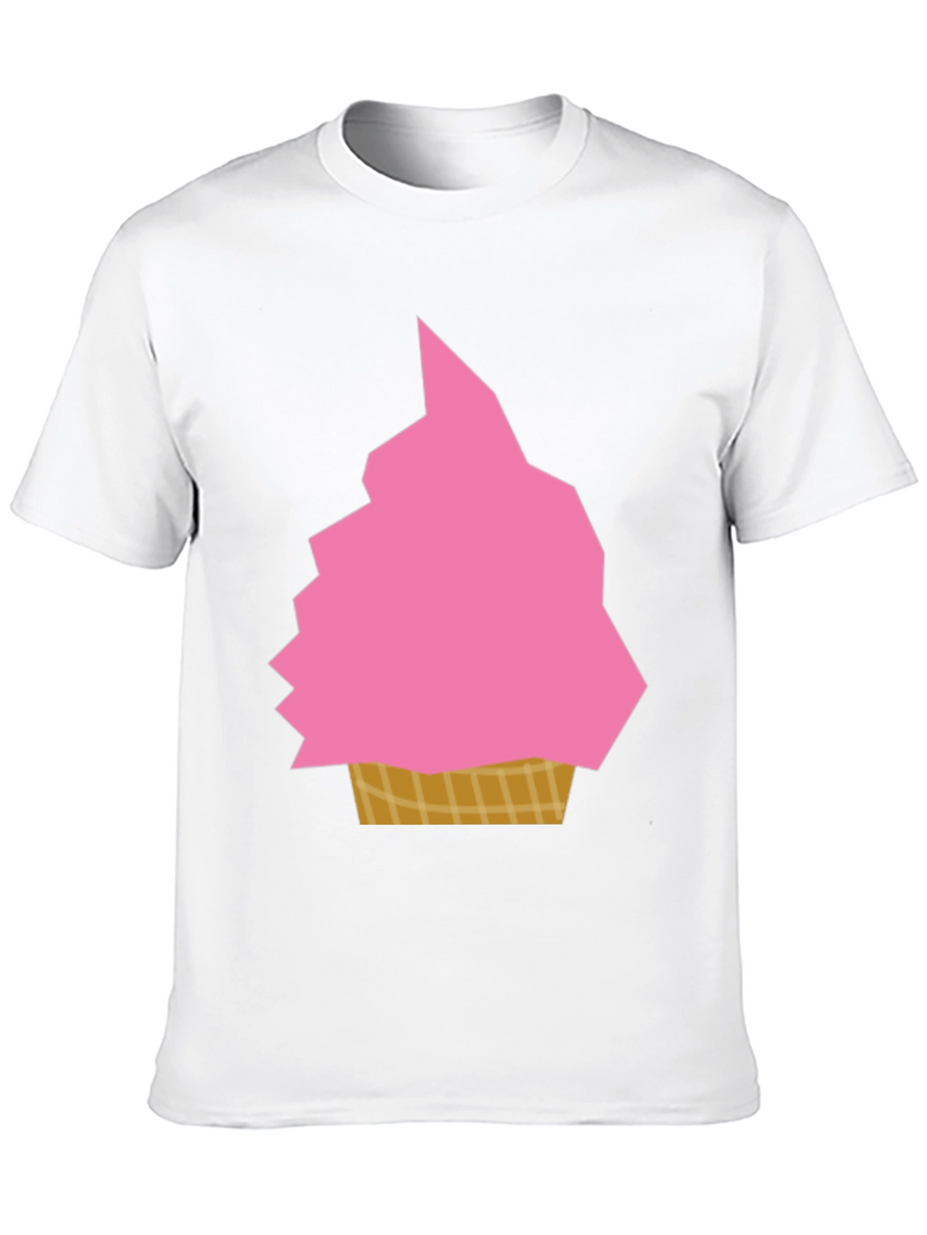 Pink Ice Cream Graphic Tee - Fun Summer Shirt