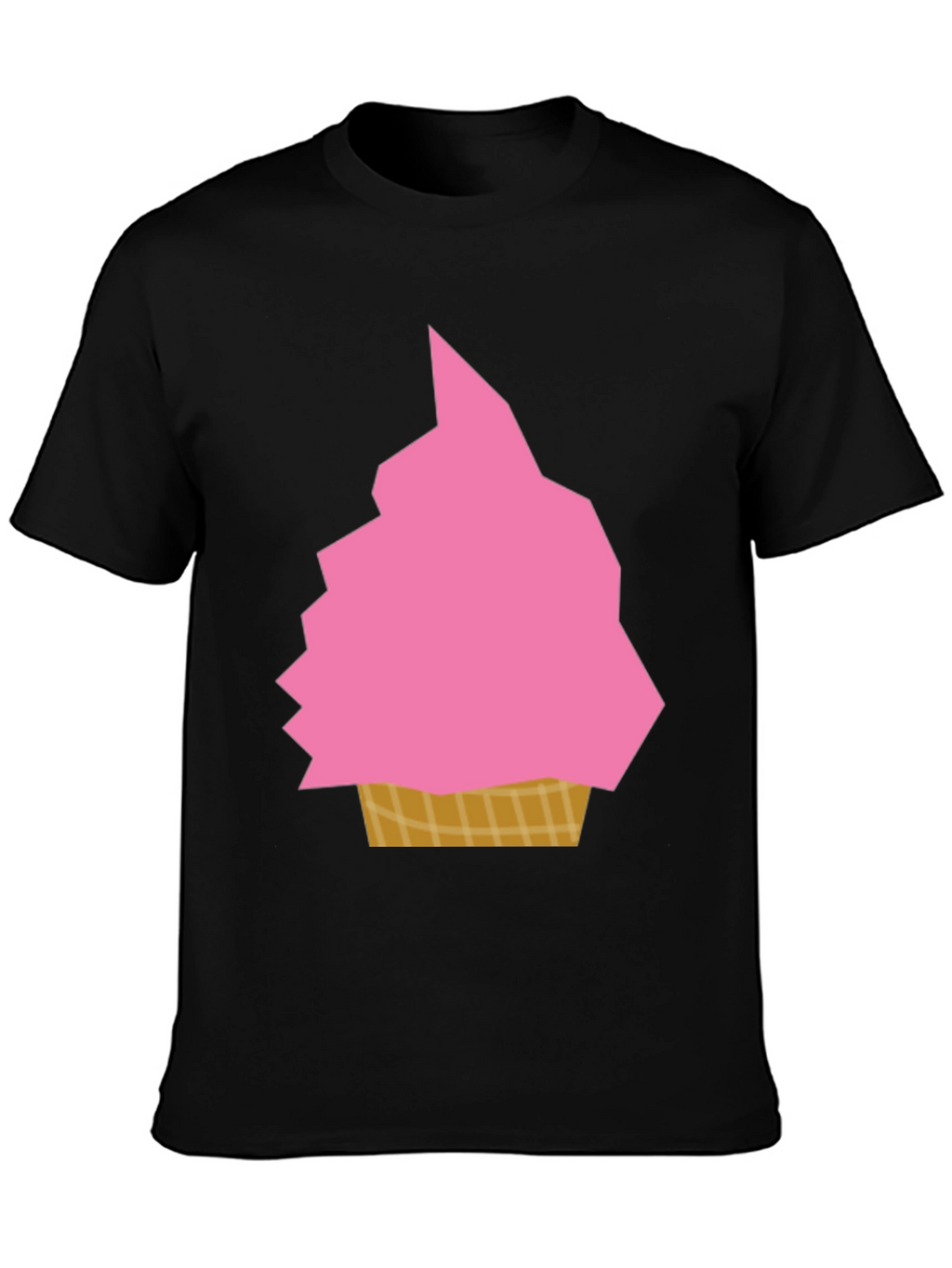 Pink Ice Cream Graphic Tee - Fun Summer Shirt