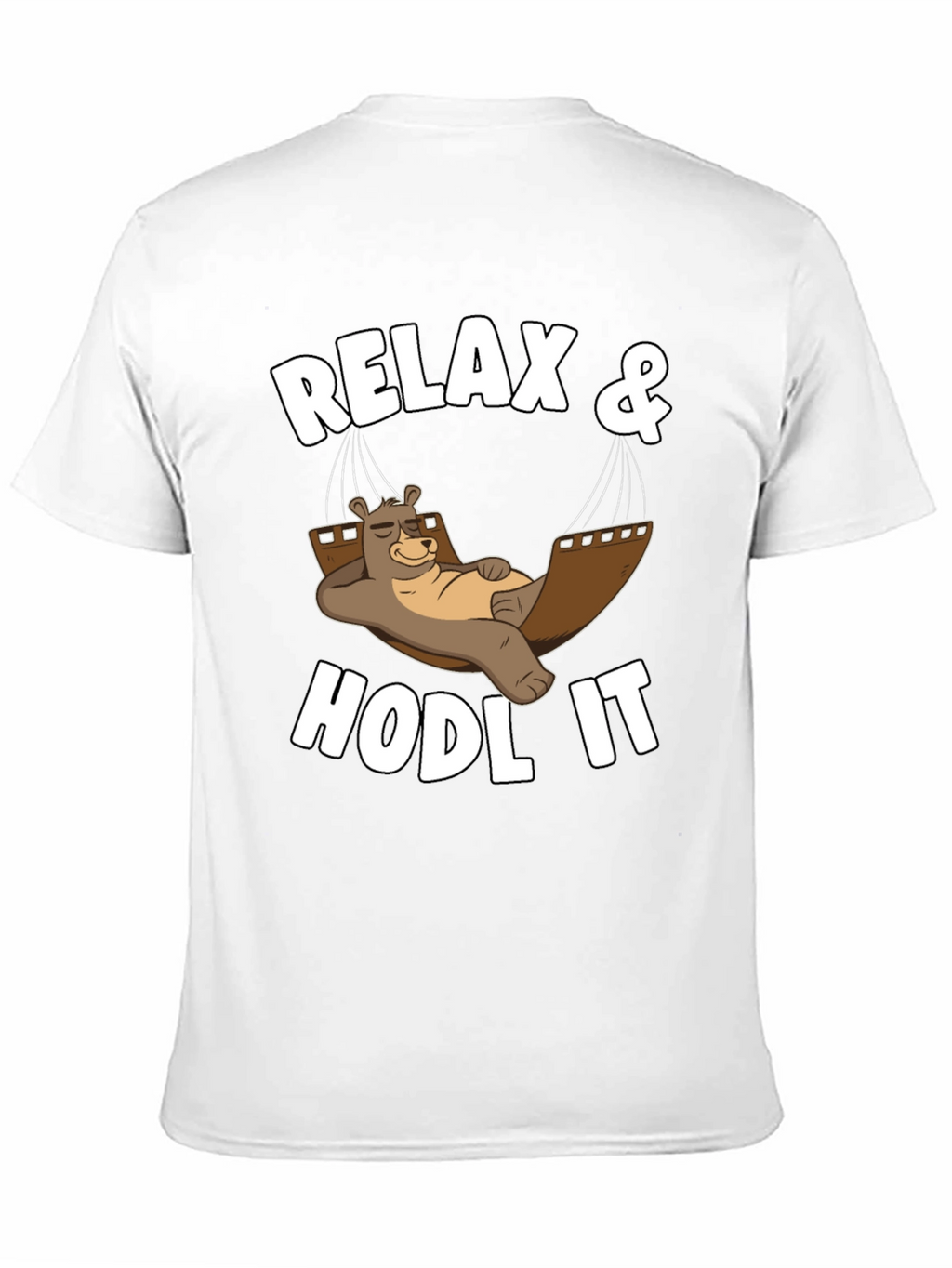 Relax & HODL IT Crypto Bear T-Shirt