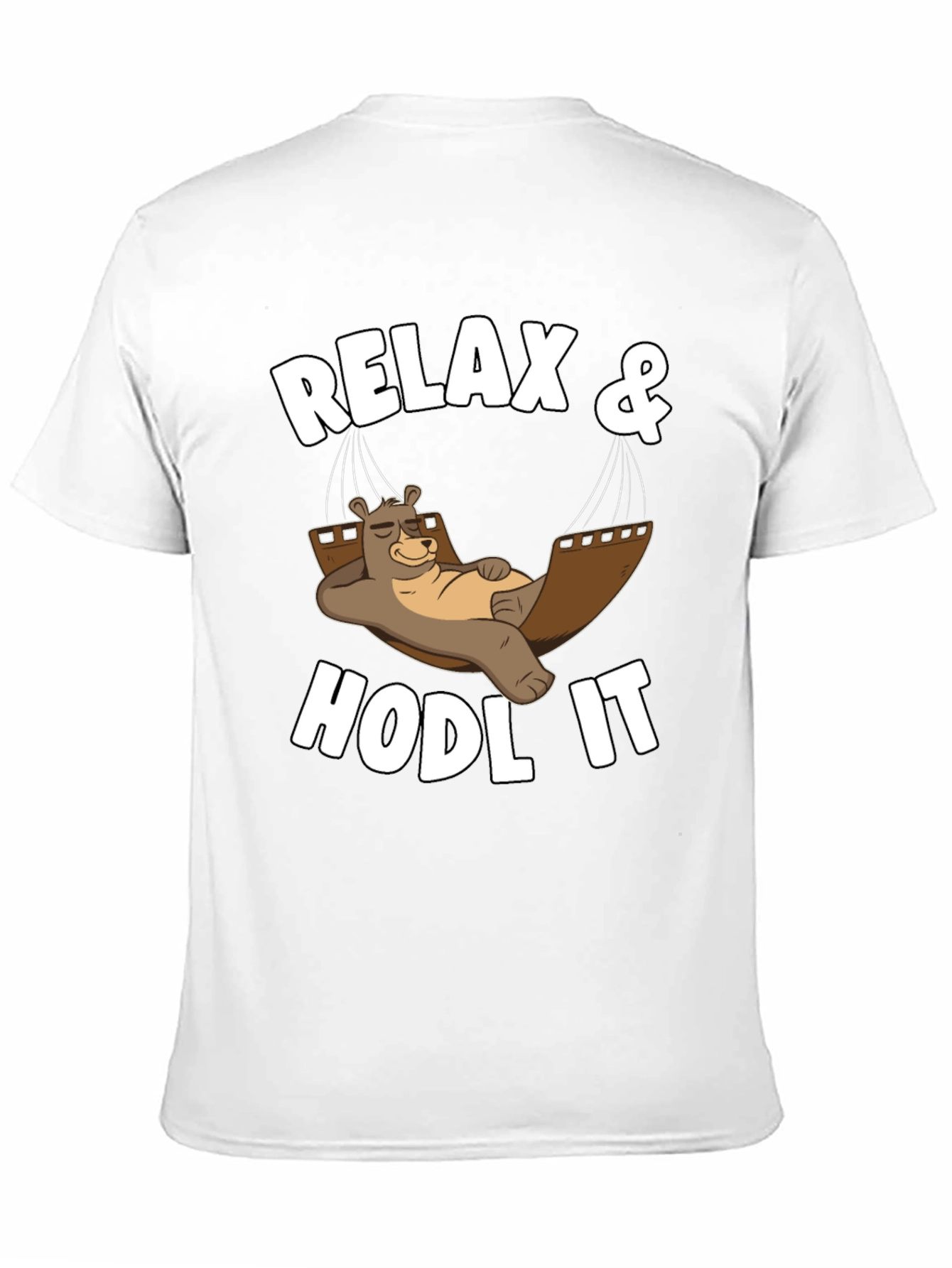 Relax & HODL IT Crypto Bear T-Shirt