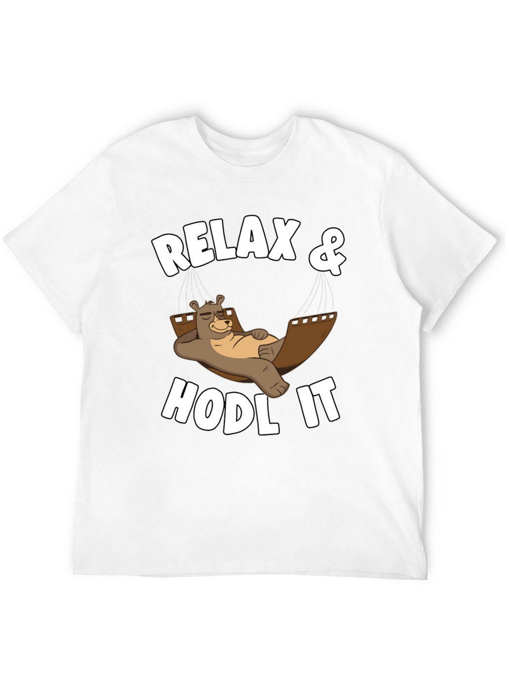 Relax & HODL IT Crypto Bear T-Shirt