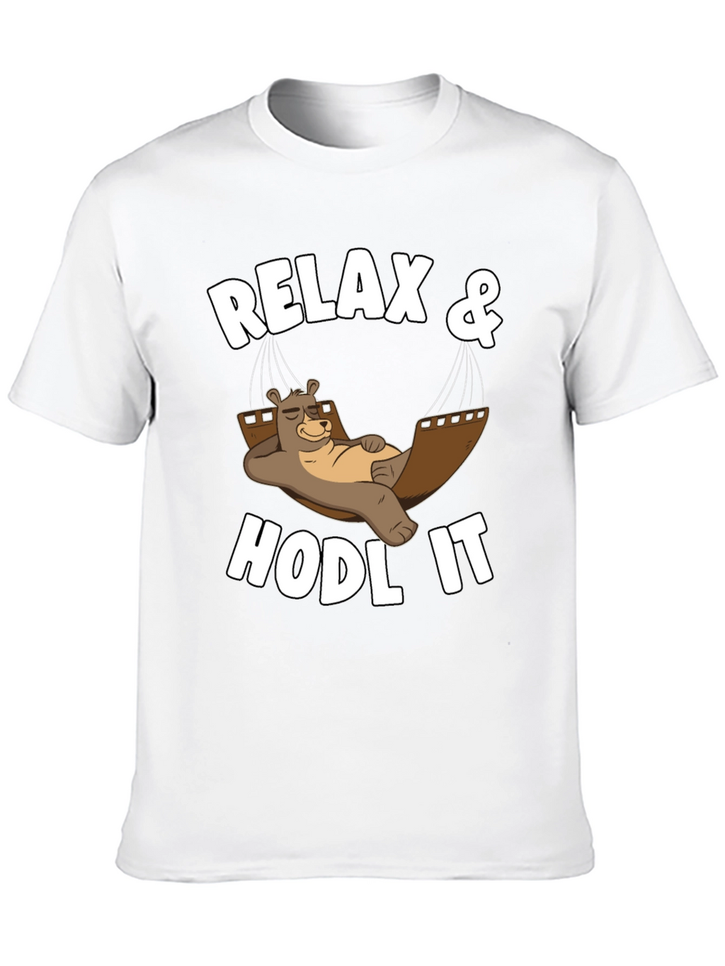 Relax & HODL IT Crypto Bear T-Shirt