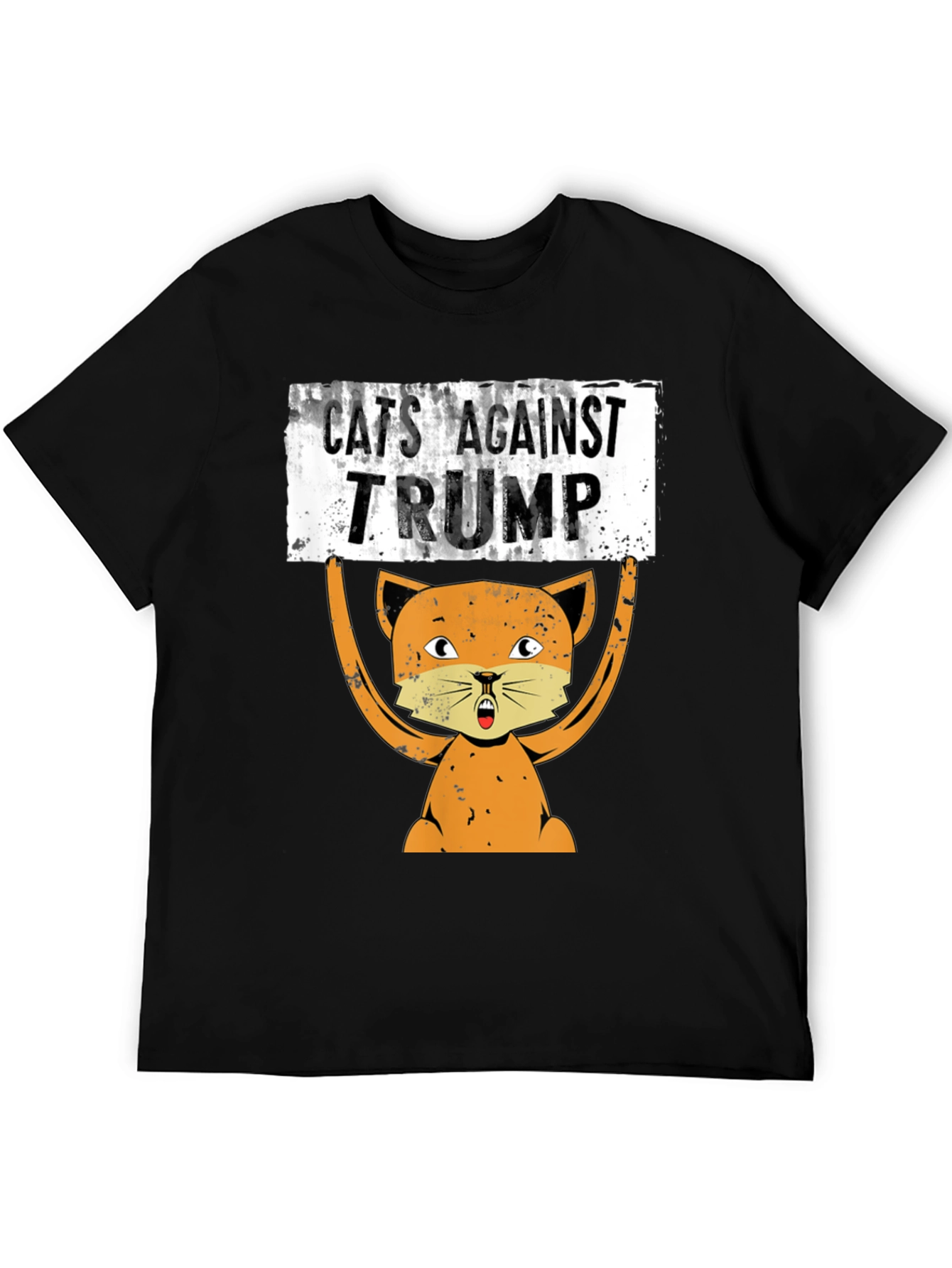 Cats Against Trump Graphic T-Shirt - Political Tee