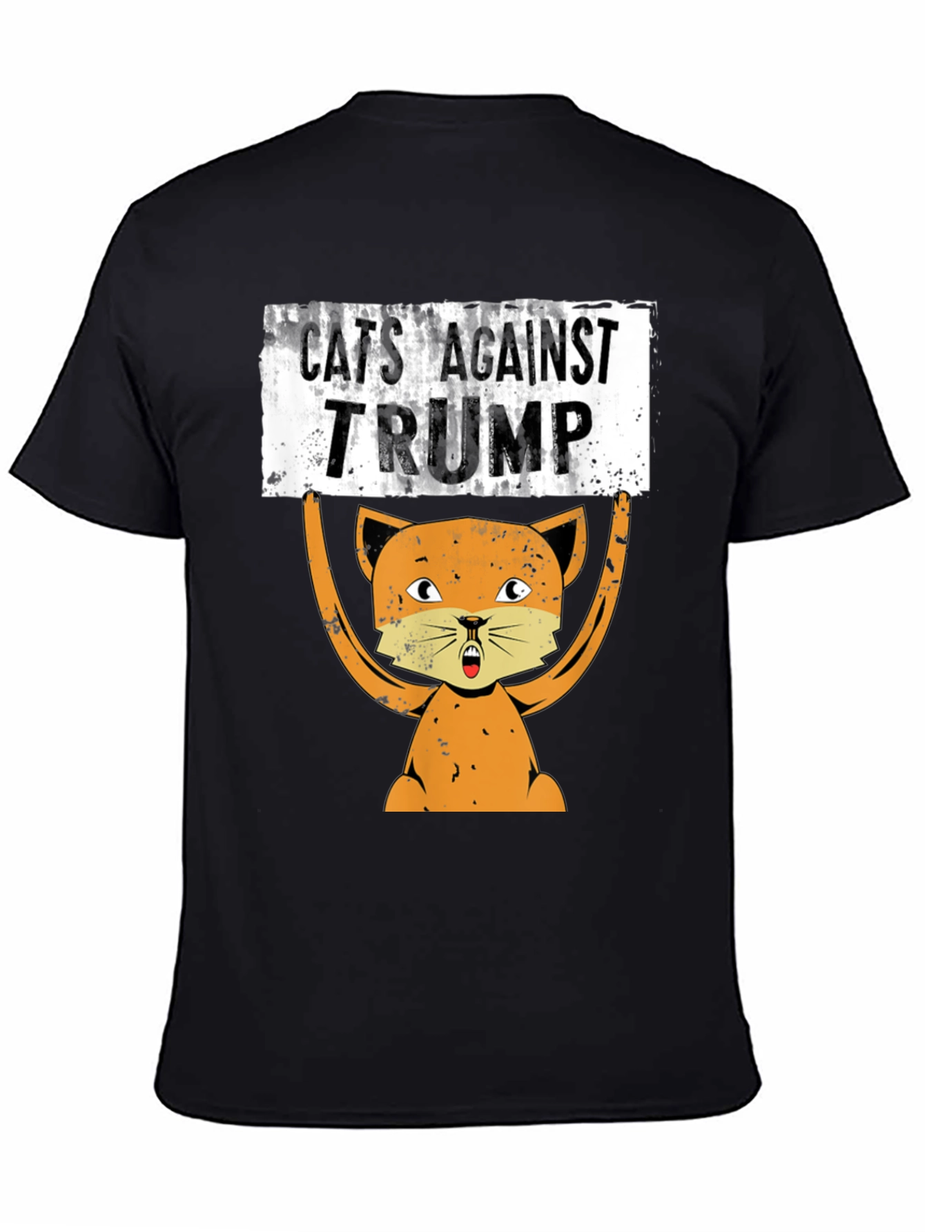 Cats Against Trump Graphic T-Shirt - Political Tee