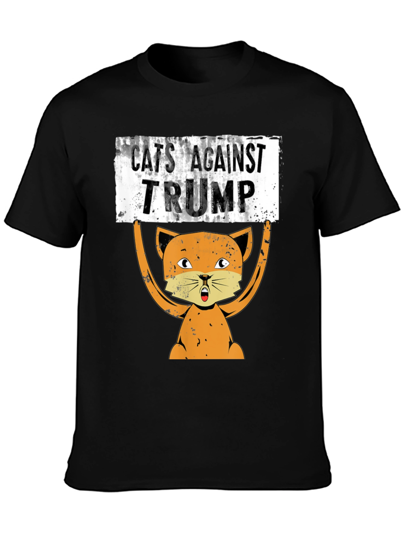 Cats Against Trump Graphic T-Shirt - Political Tee