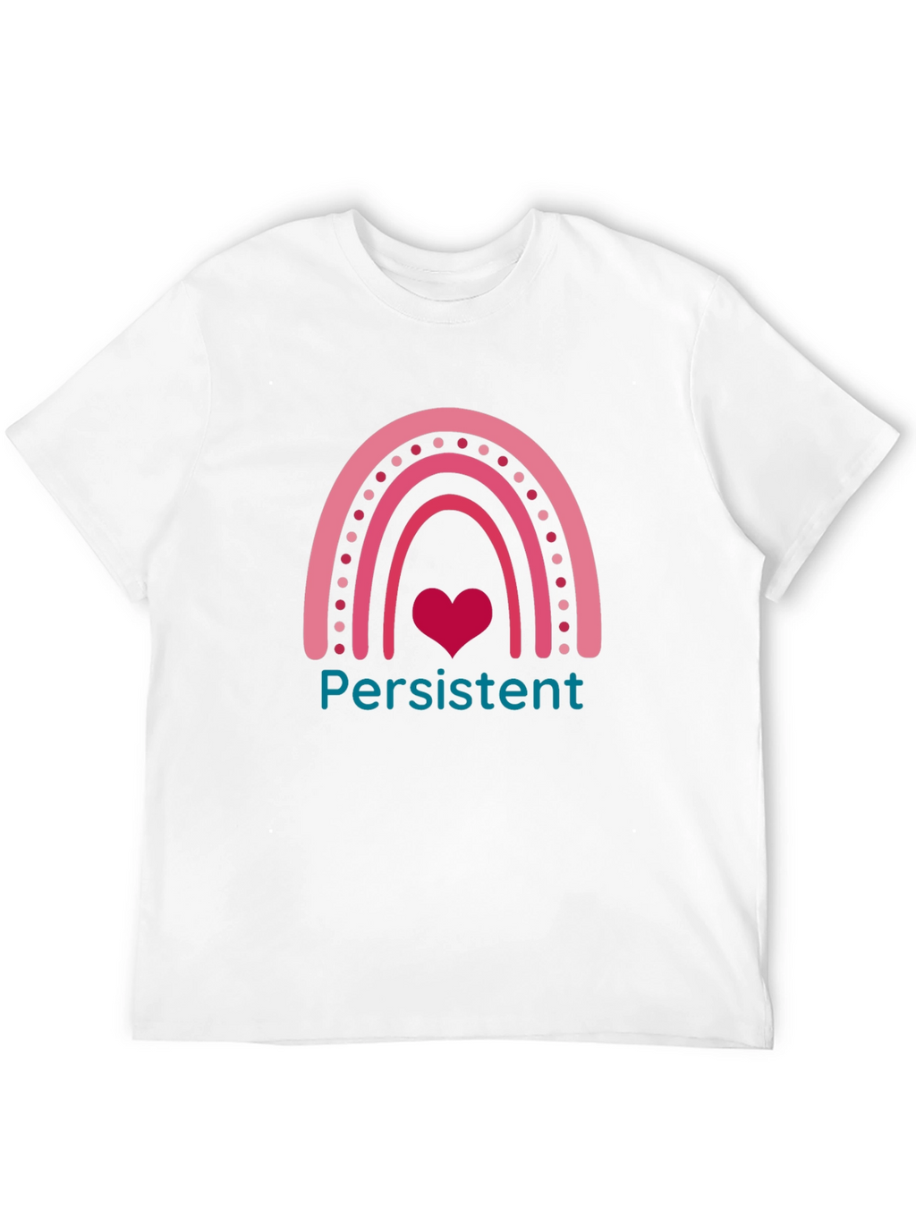 Persistent Heart Rainbow Graphic Tee