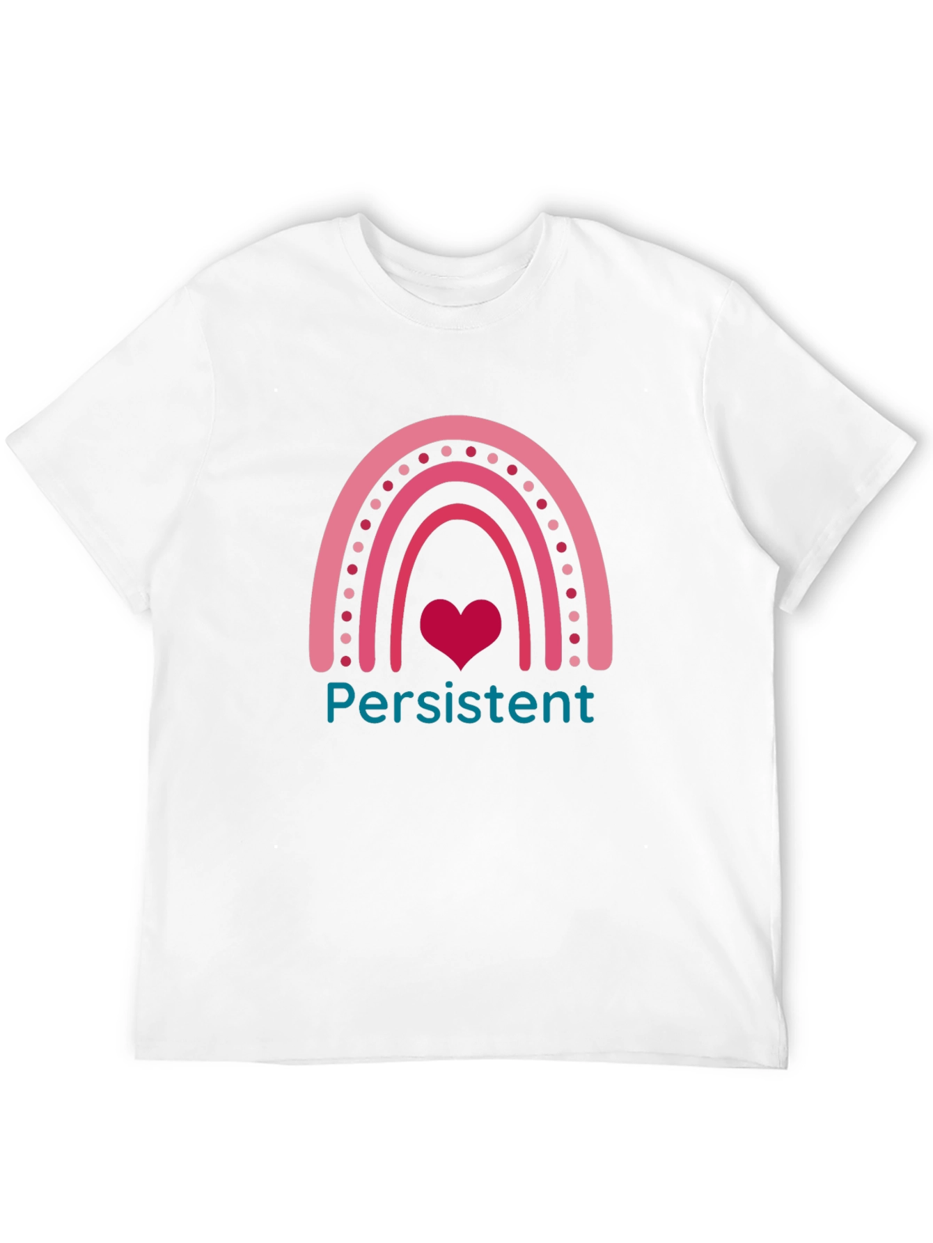 Persistent Heart Rainbow Graphic Tee