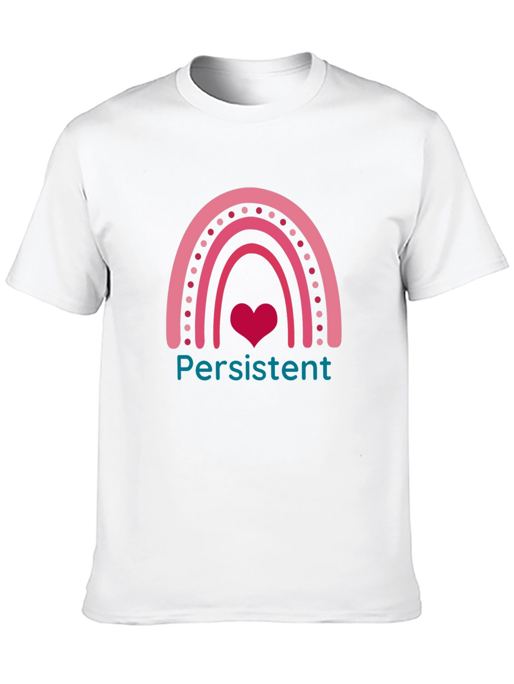 Persistent Heart Rainbow Graphic Tee
