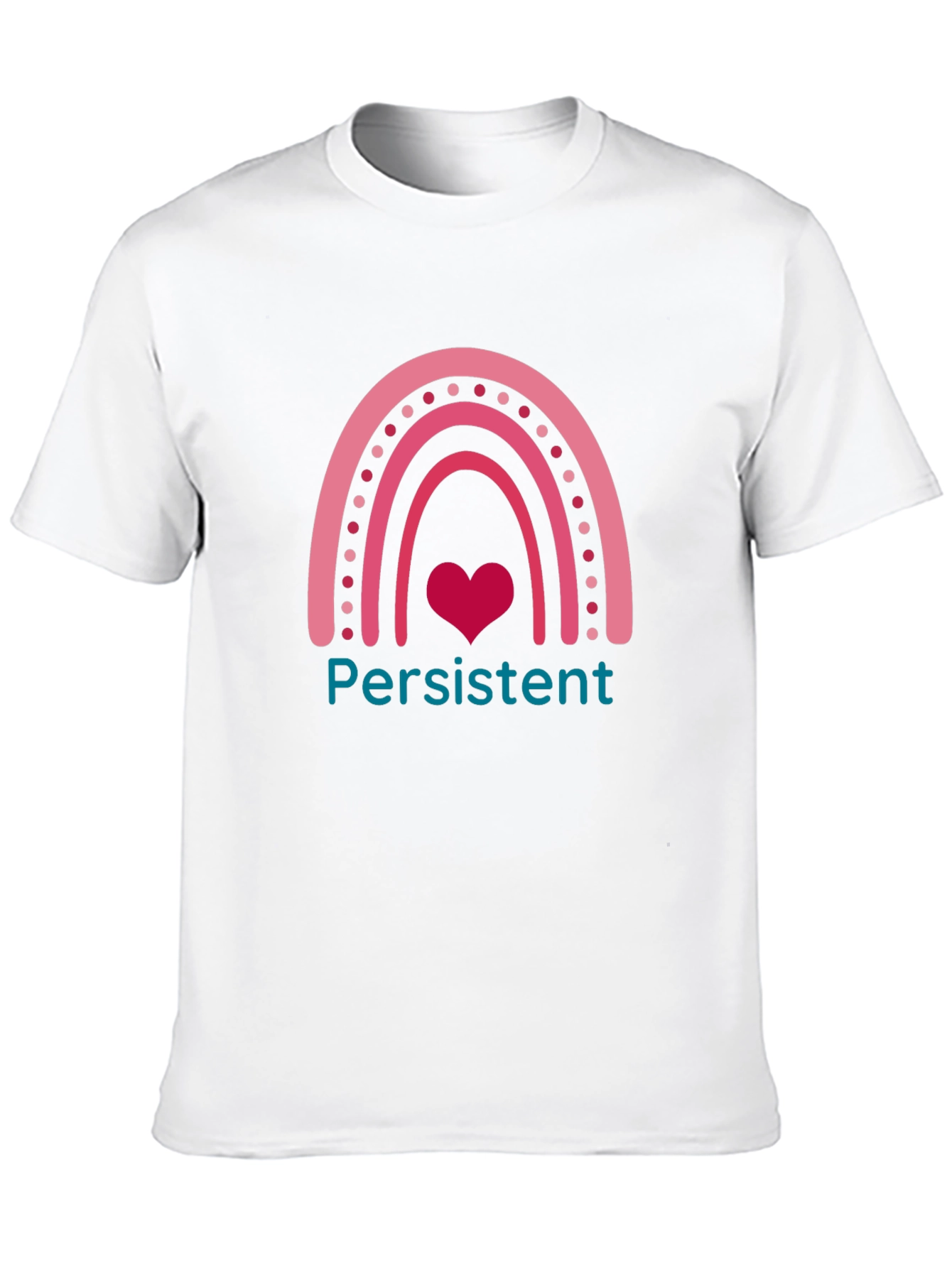 Persistent Heart Rainbow Graphic Tee
