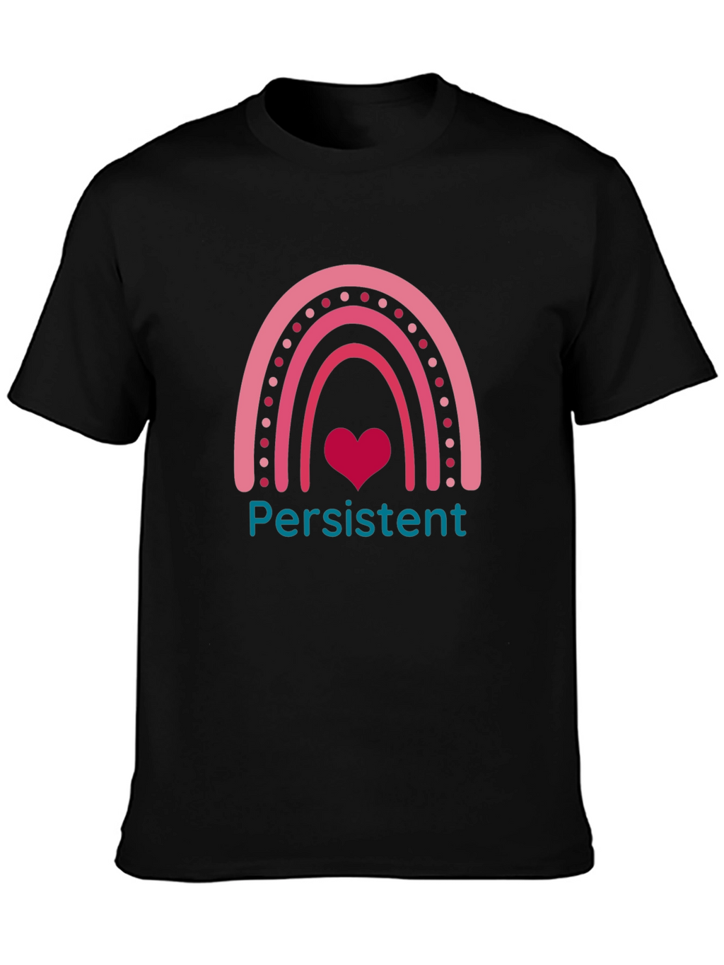 Persistent Heart Rainbow Graphic Tee