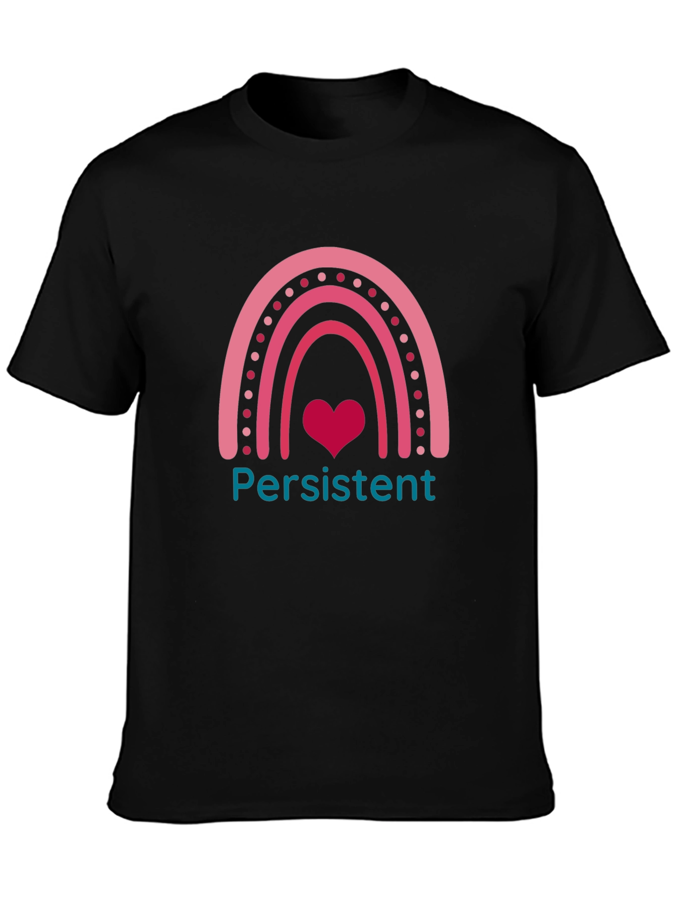 Persistent Heart Rainbow Graphic Tee