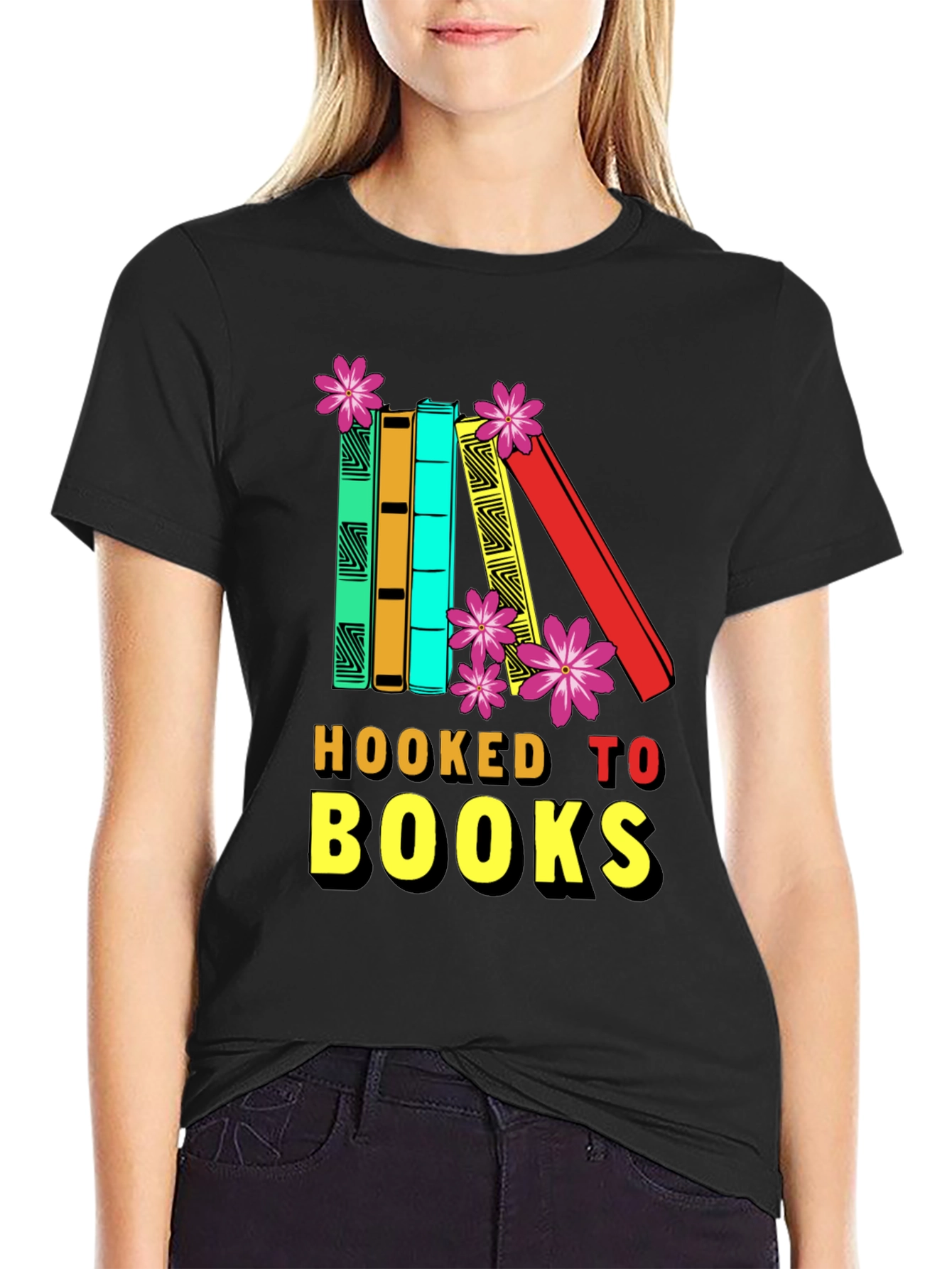 Hooked to Books T-Shirt