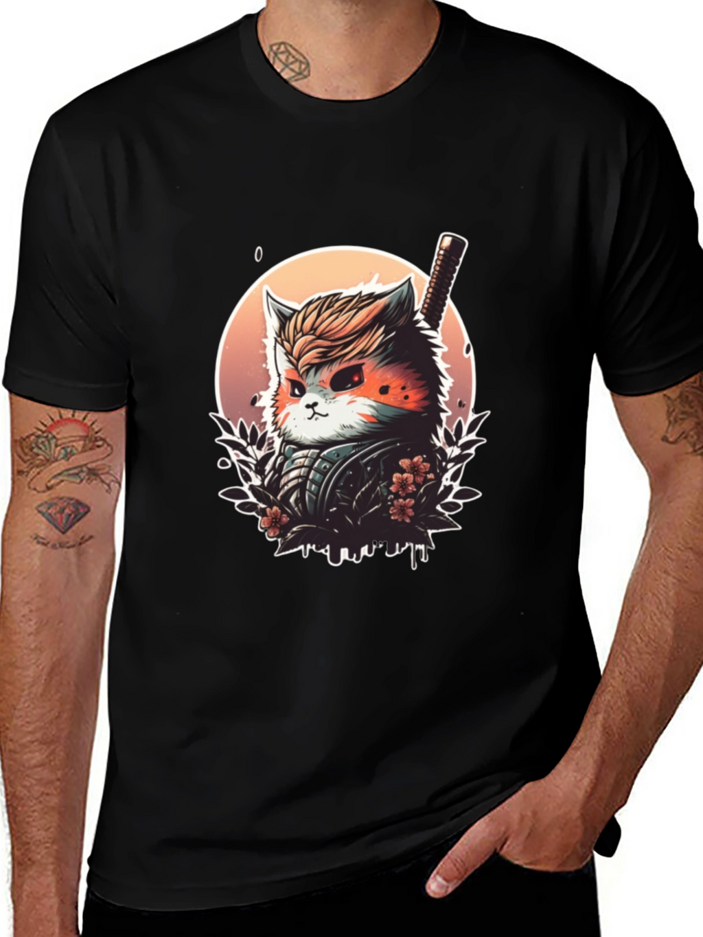 Ninja Cat T-Shirt - Unique Graphic Tee