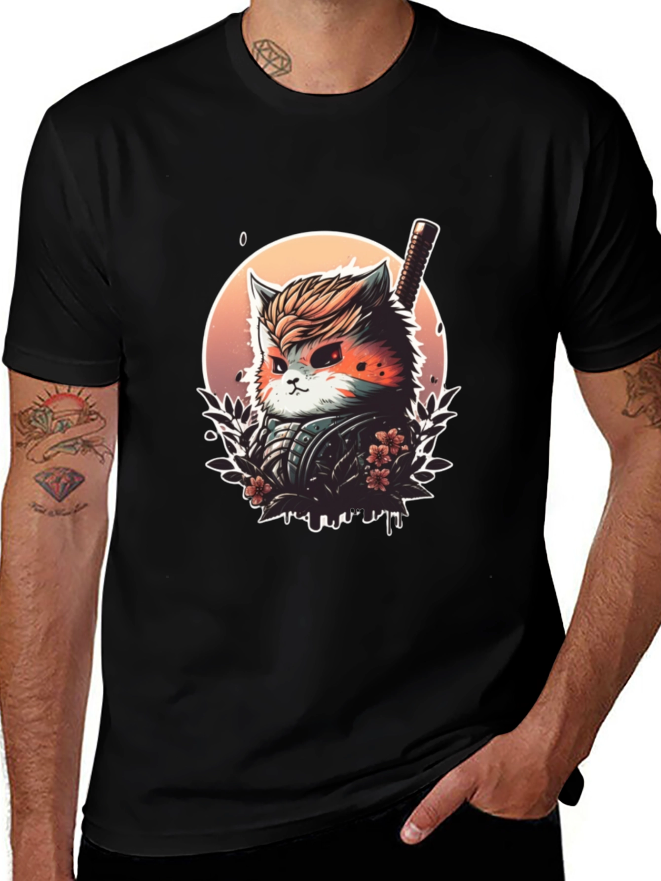 Ninja Cat T-Shirt - Unique Graphic Tee