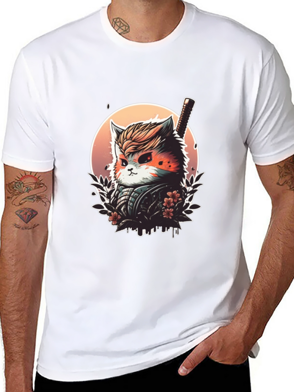 Ninja Cat T-Shirt - Unique Graphic Tee