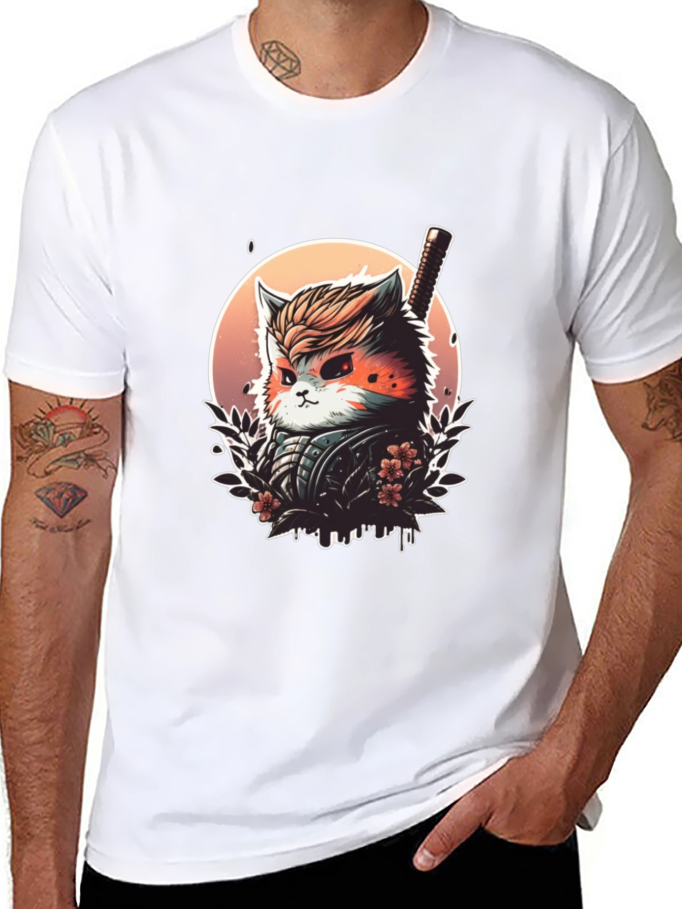 Ninja Cat T-Shirt - Unique Graphic Tee