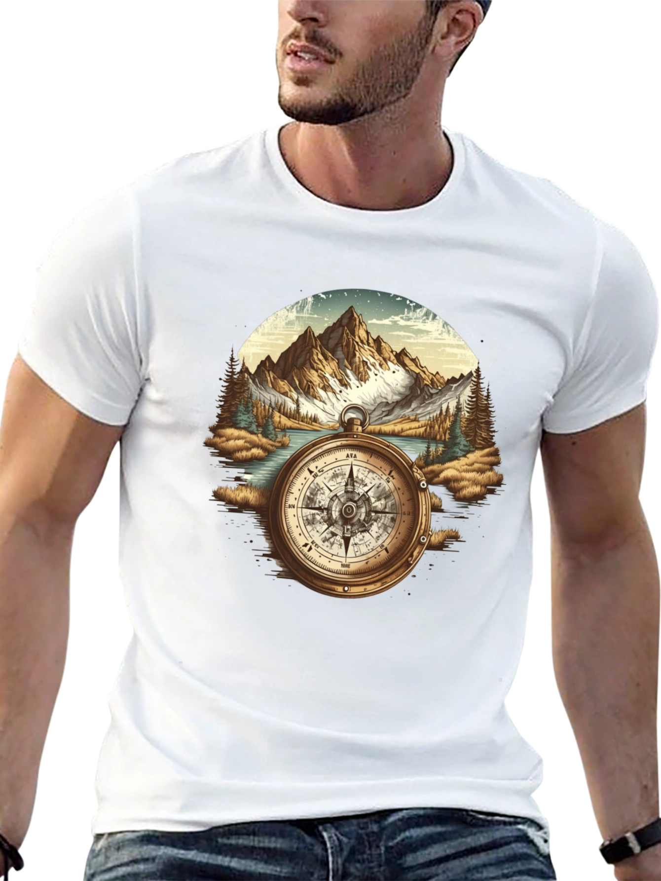 Compass Mountain Graphic Tee