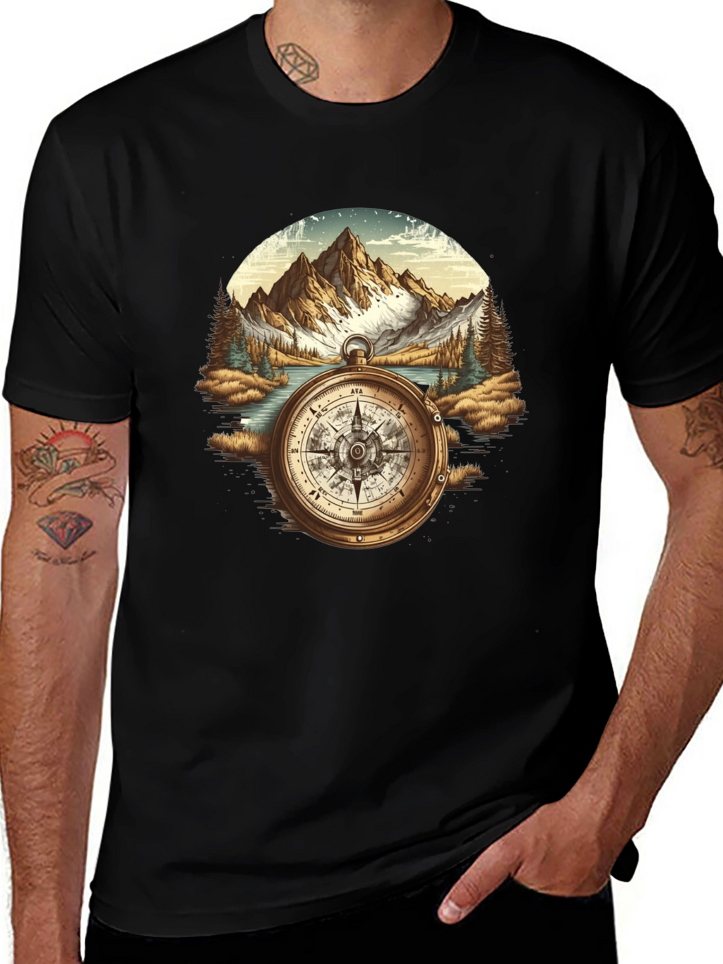 Compass Mountain Graphic Tee