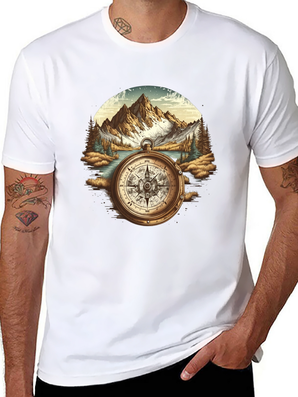 Compass Mountain Graphic Tee