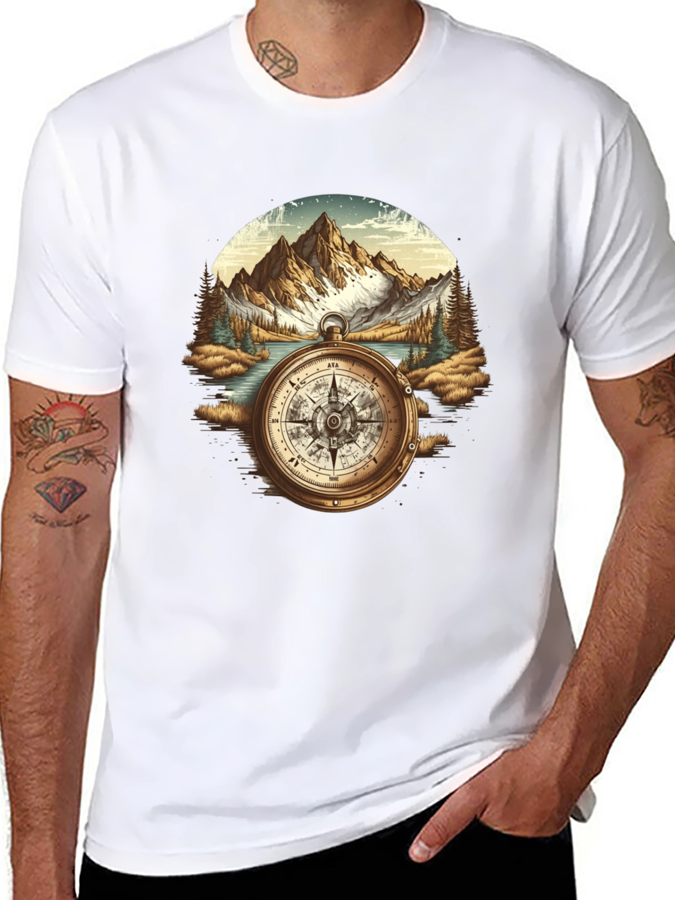 Compass Mountain Graphic Tee