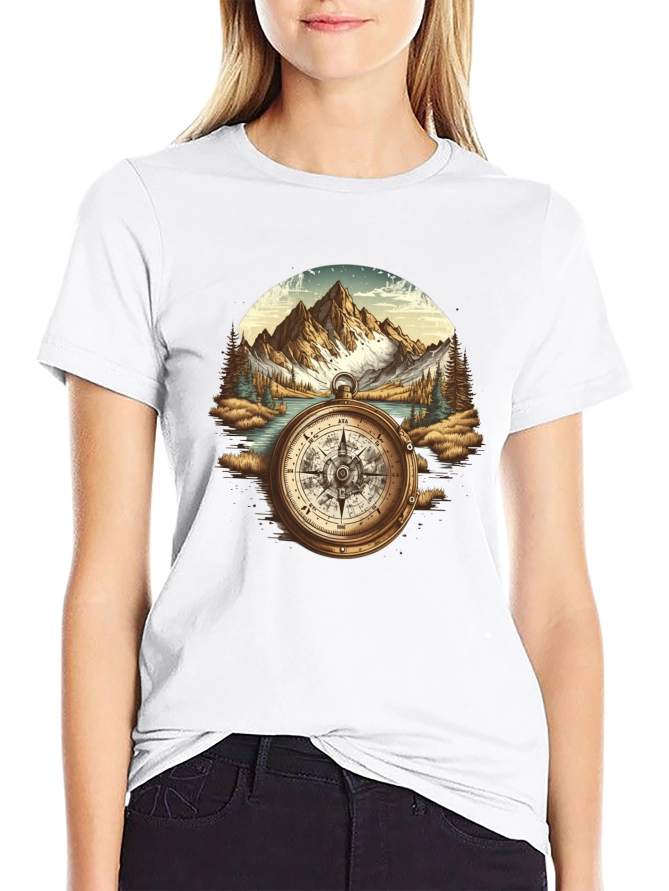 Compass Mountain Graphic Tee