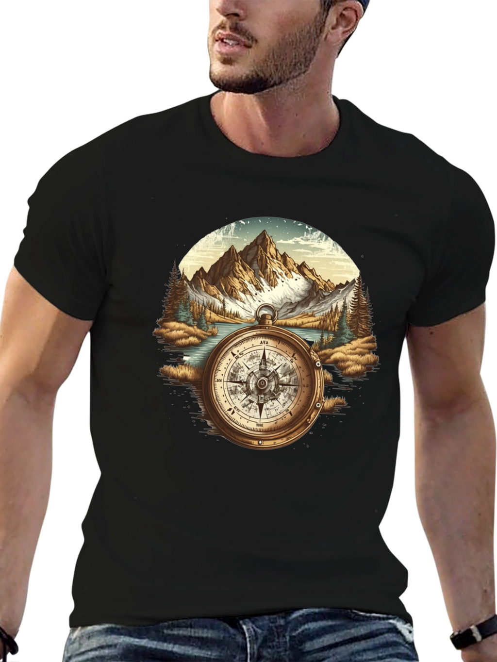 Compass Mountain Graphic Tee