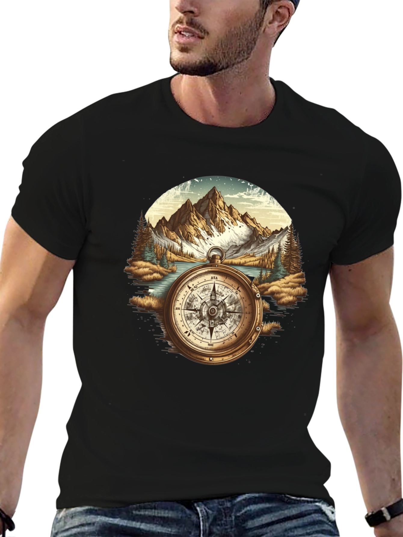 Compass Mountain Graphic Tee