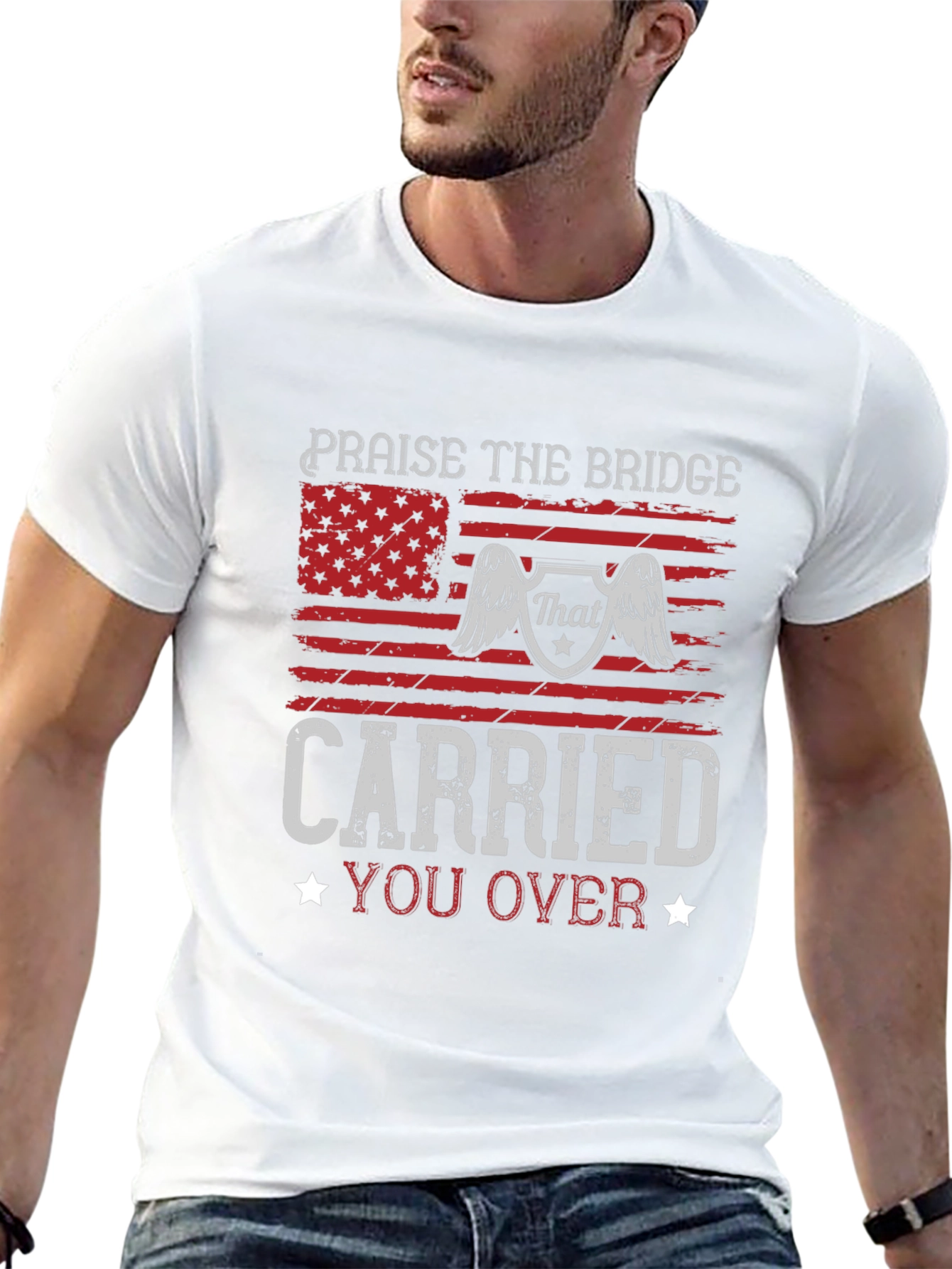 Praise The Bridge Carried You Over Graphic Tee
