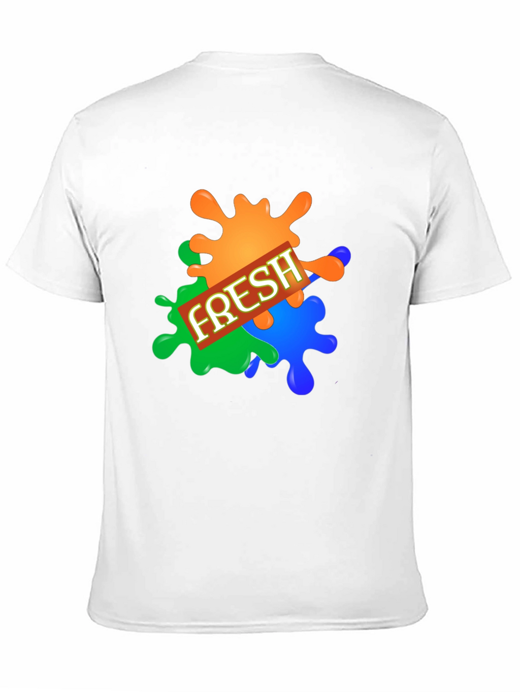 Mens Fresh Graphic Print Black T-Shirt