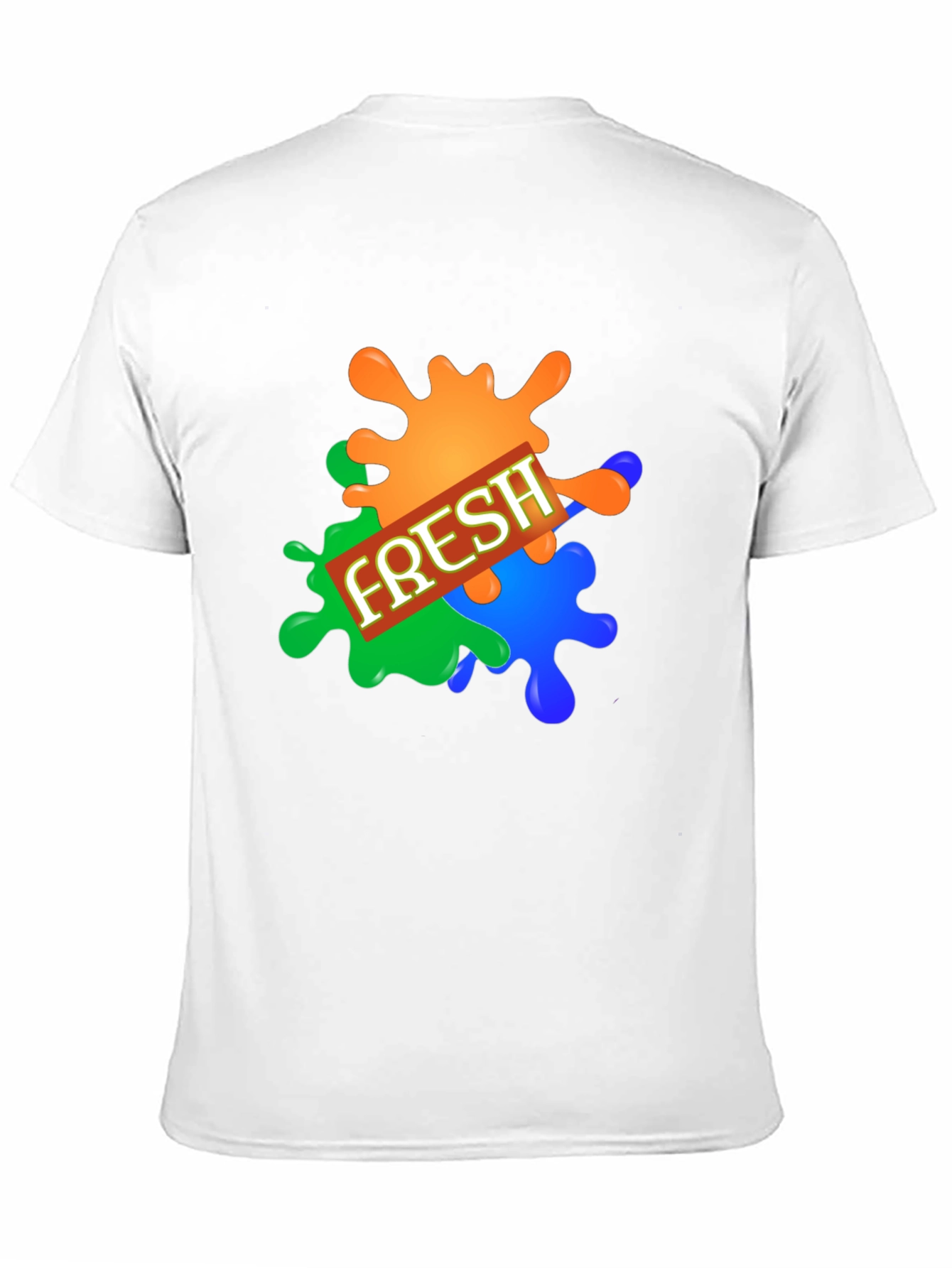 Mens Fresh Graphic Print Black T-Shirt