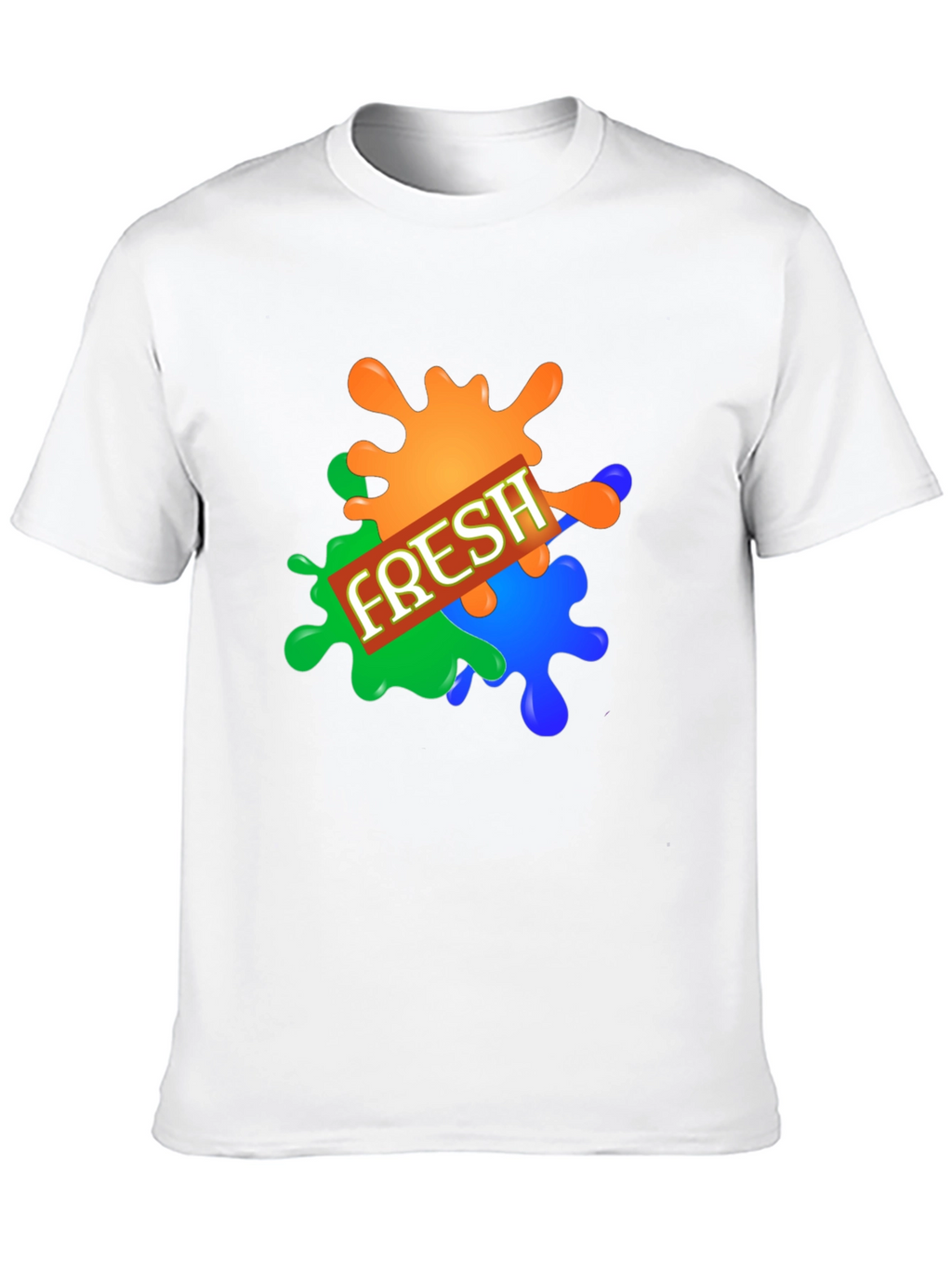 Mens Fresh Graphic Print Black T-Shirt