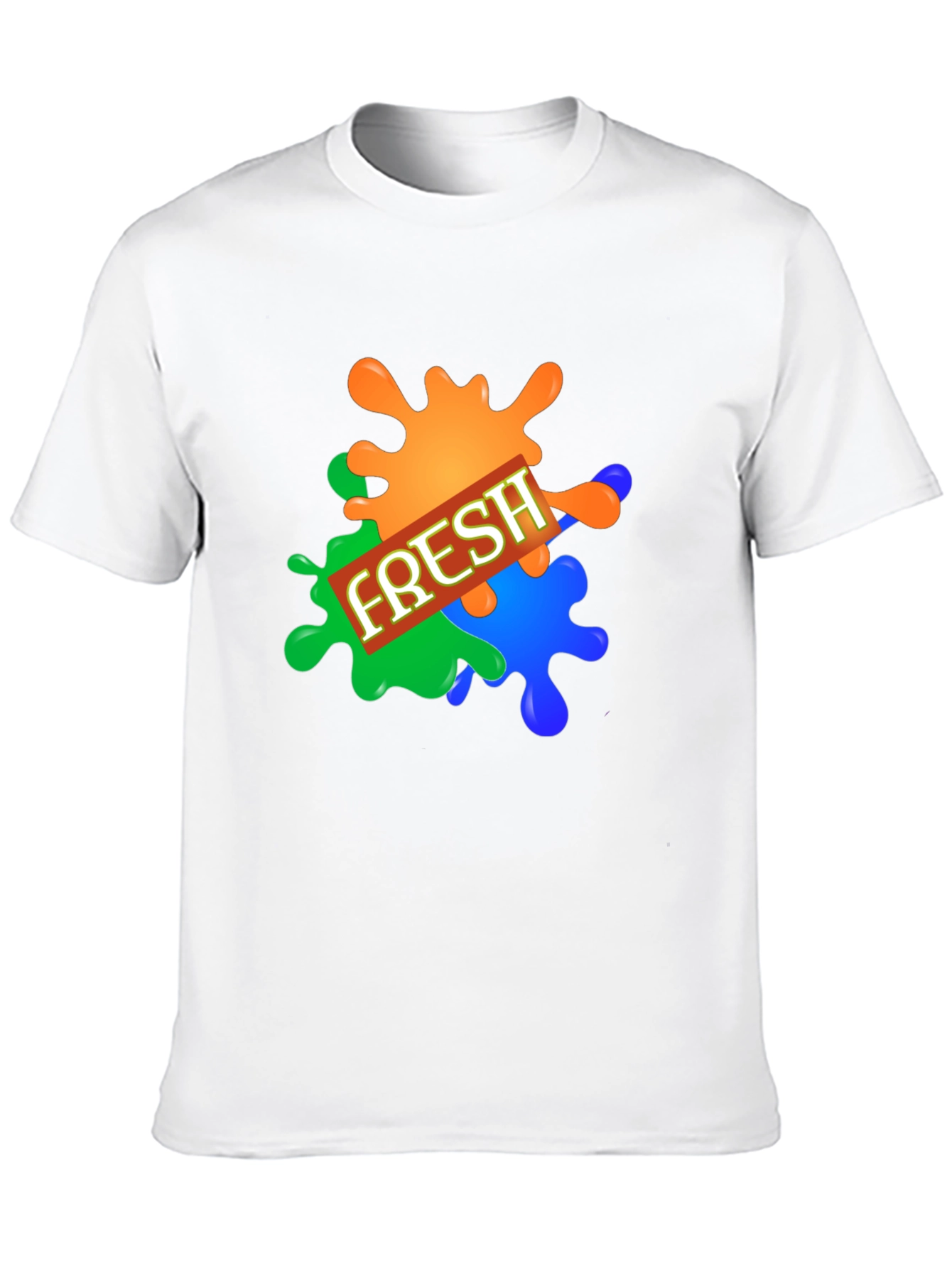 Mens Fresh Graphic Print Black T-Shirt