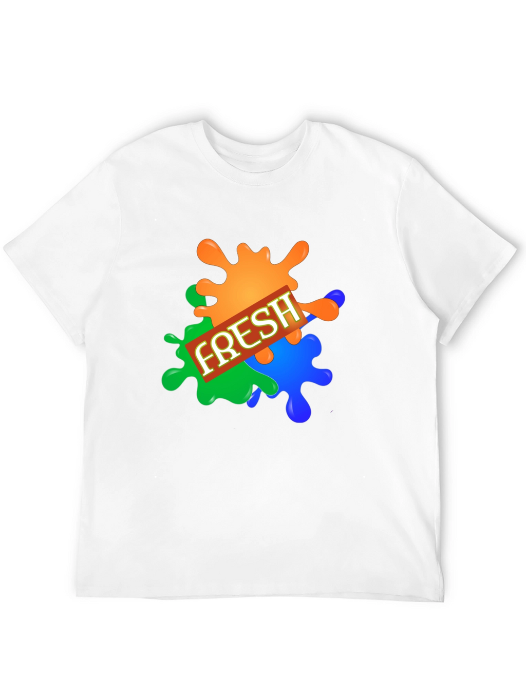 Mens Fresh Graphic Print Black T-Shirt