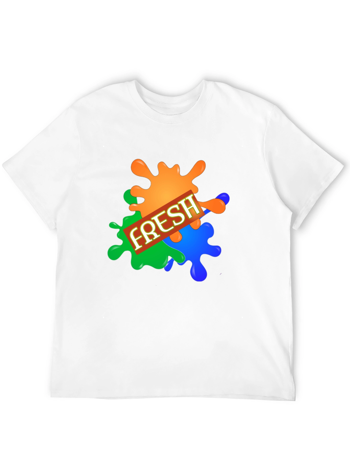 Mens Fresh Graphic Print Black T-Shirt