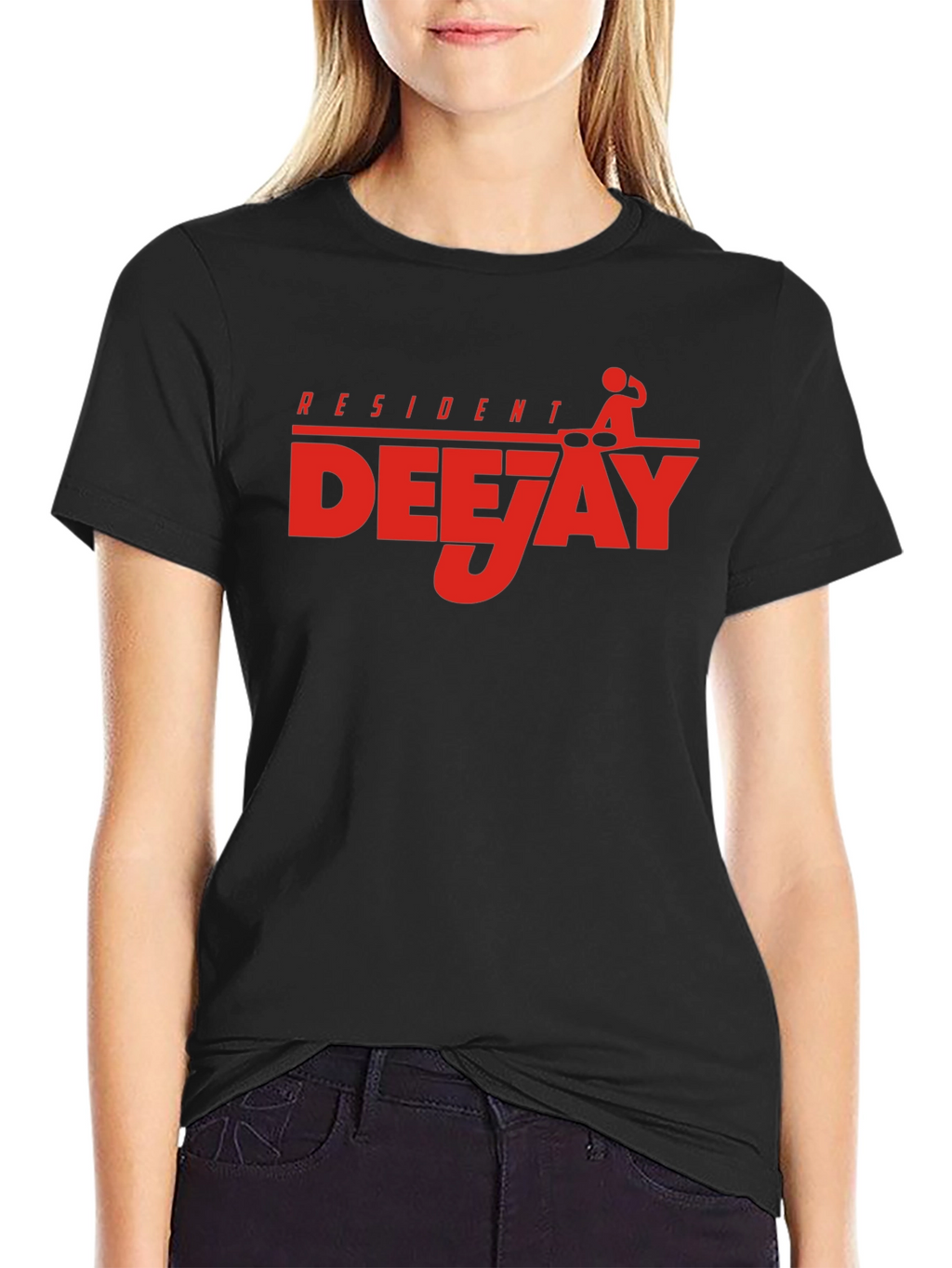 Resident Deejay Graphic T-Shirt Black