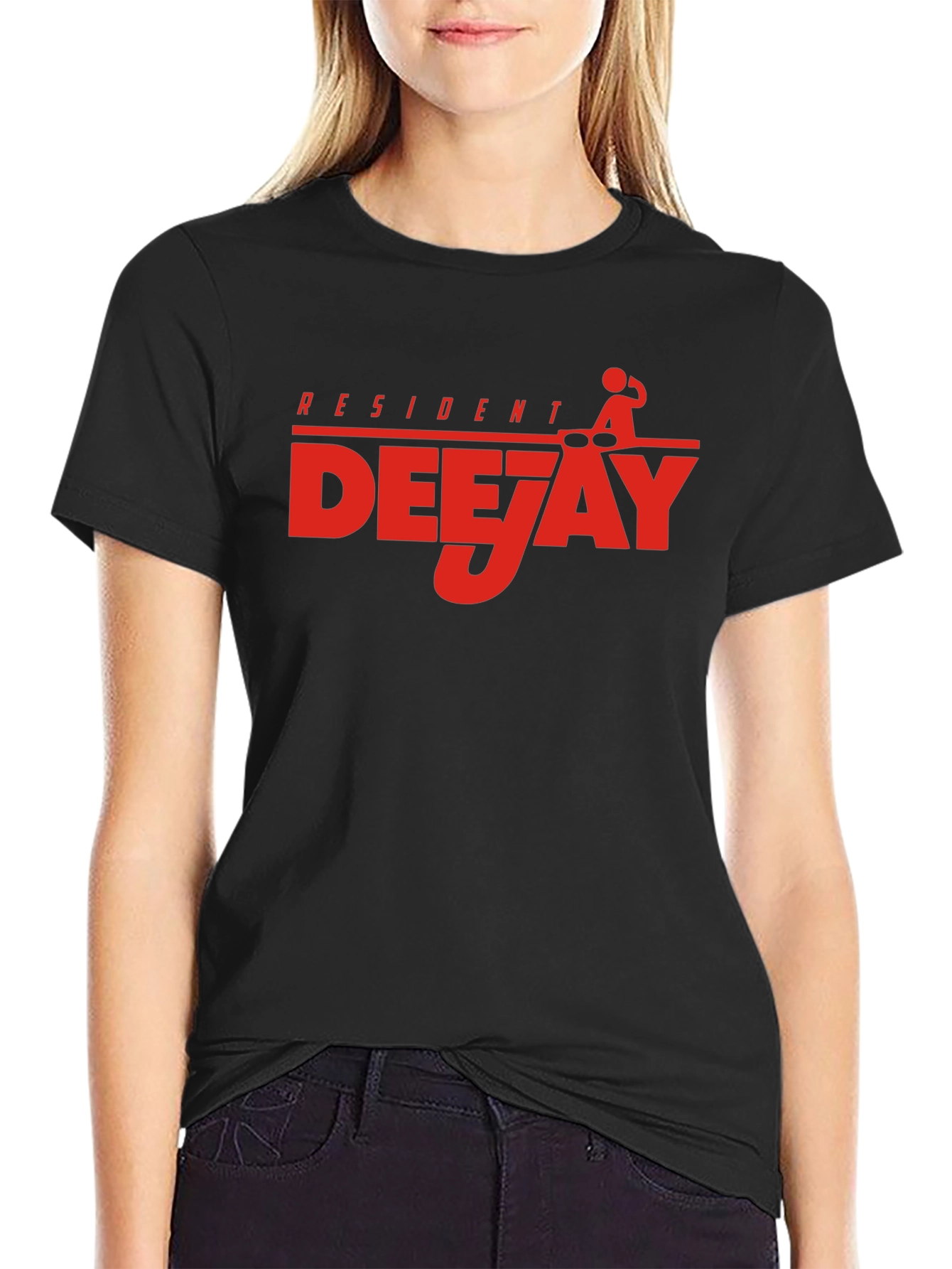 Resident Deejay Graphic T-Shirt Black