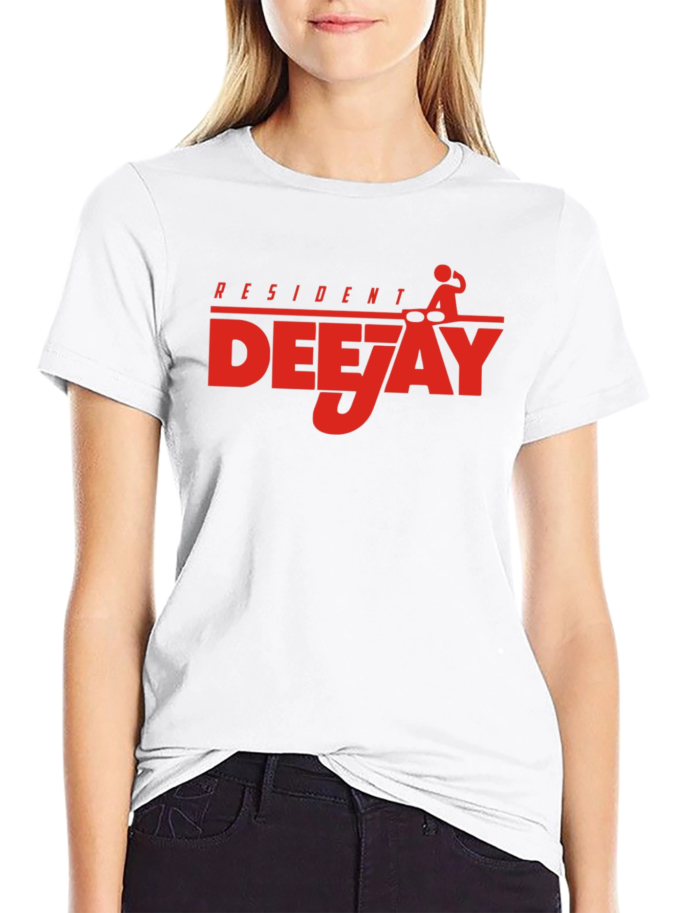 Resident Deejay Graphic T-Shirt Black
