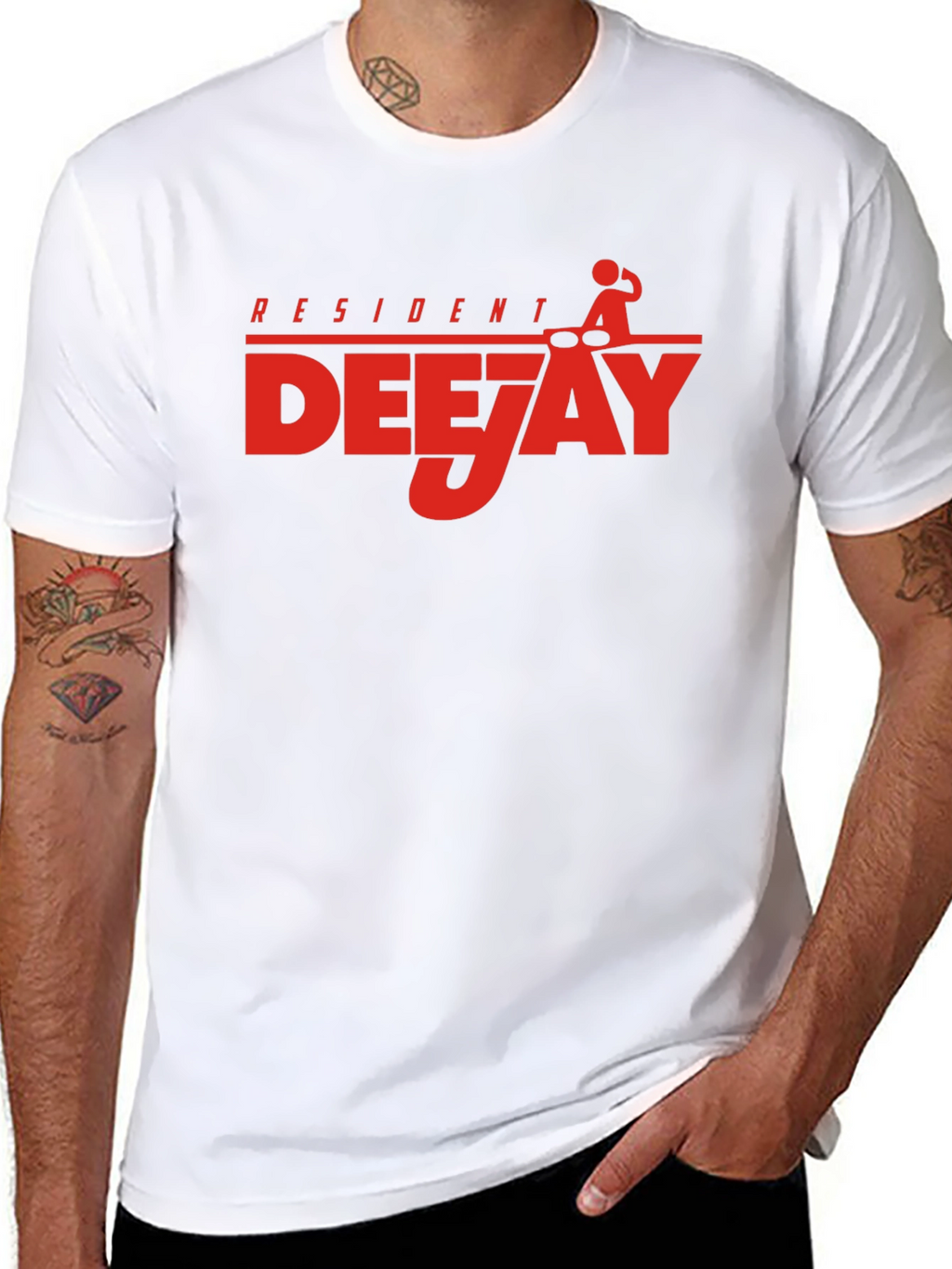 Resident Deejay Graphic T-Shirt Black