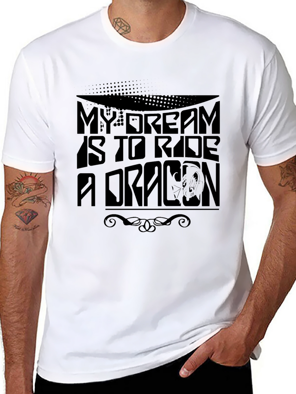 My Dream Is To Ride A Dragon Graphic Tee