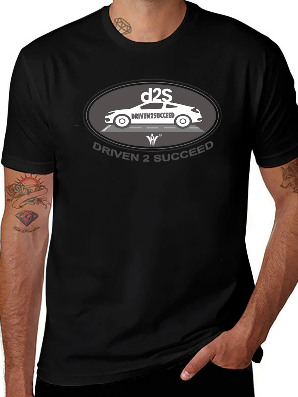 Driven 2 Succeed Black Graphic Tee