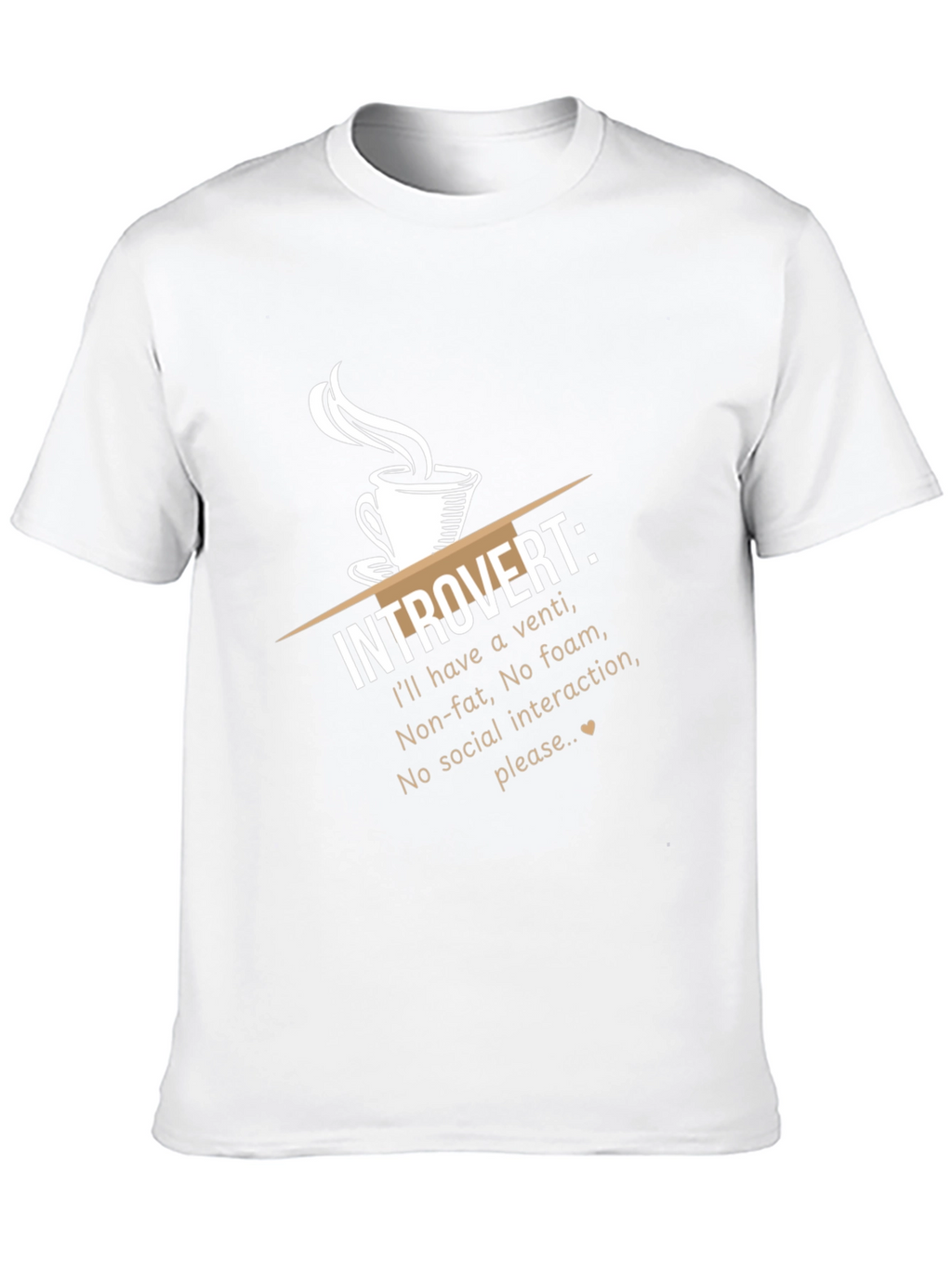 Introvert Coffee Humor T-Shirt