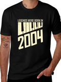 Legends Born in 2004 Black T-Shirt