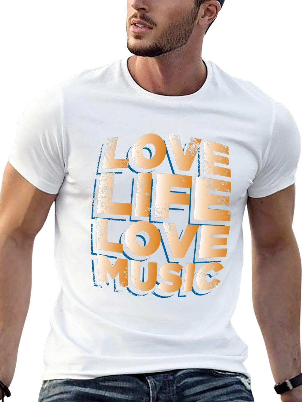 Love Life Love Music Graphic Tee