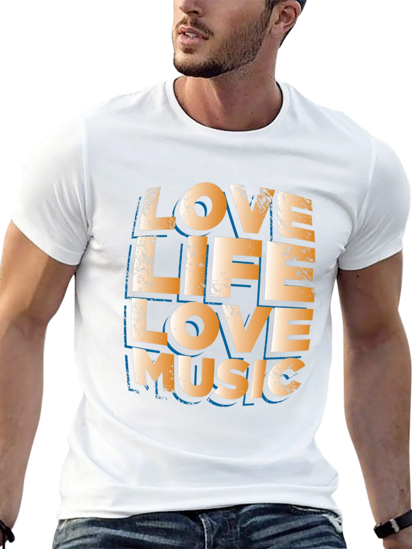Love Life Love Music Graphic Tee