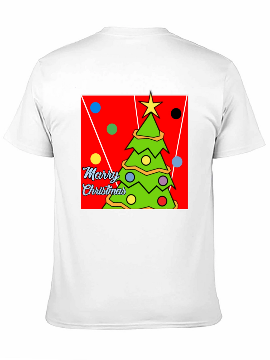Festive Christmas Tree Graphic T-Shirt