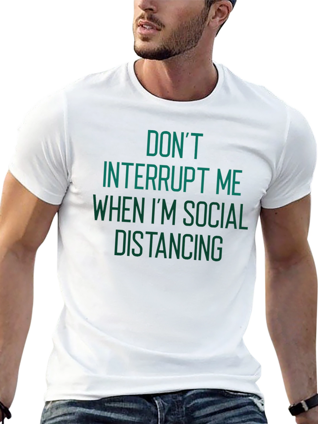 Funny Social Distancing Graphic T-Shirt
