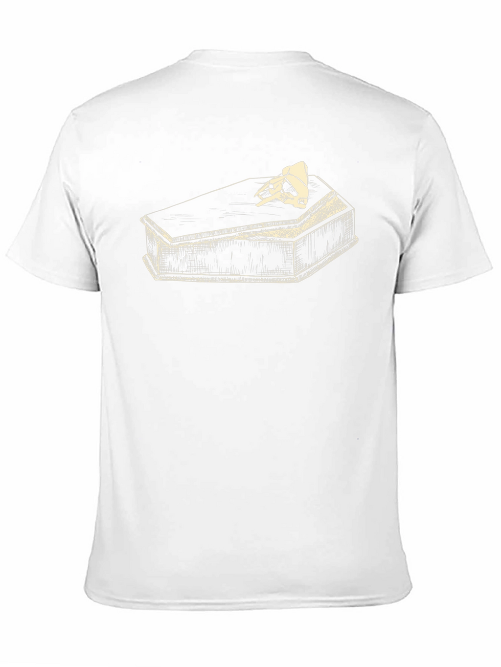 Skull Coffin Graphic T-Shirt - Black