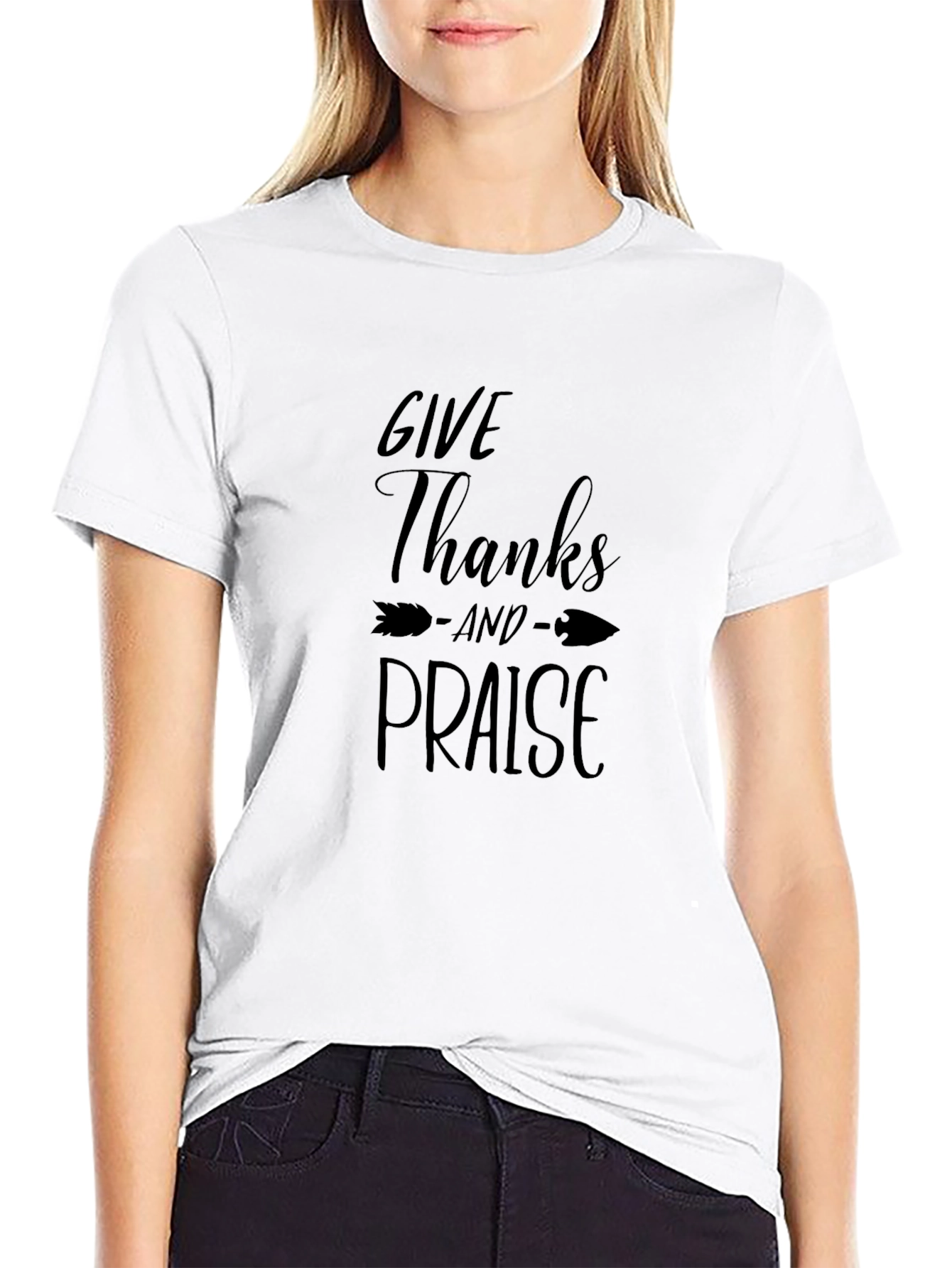 Give Thanks & Praise Black T-Shirt