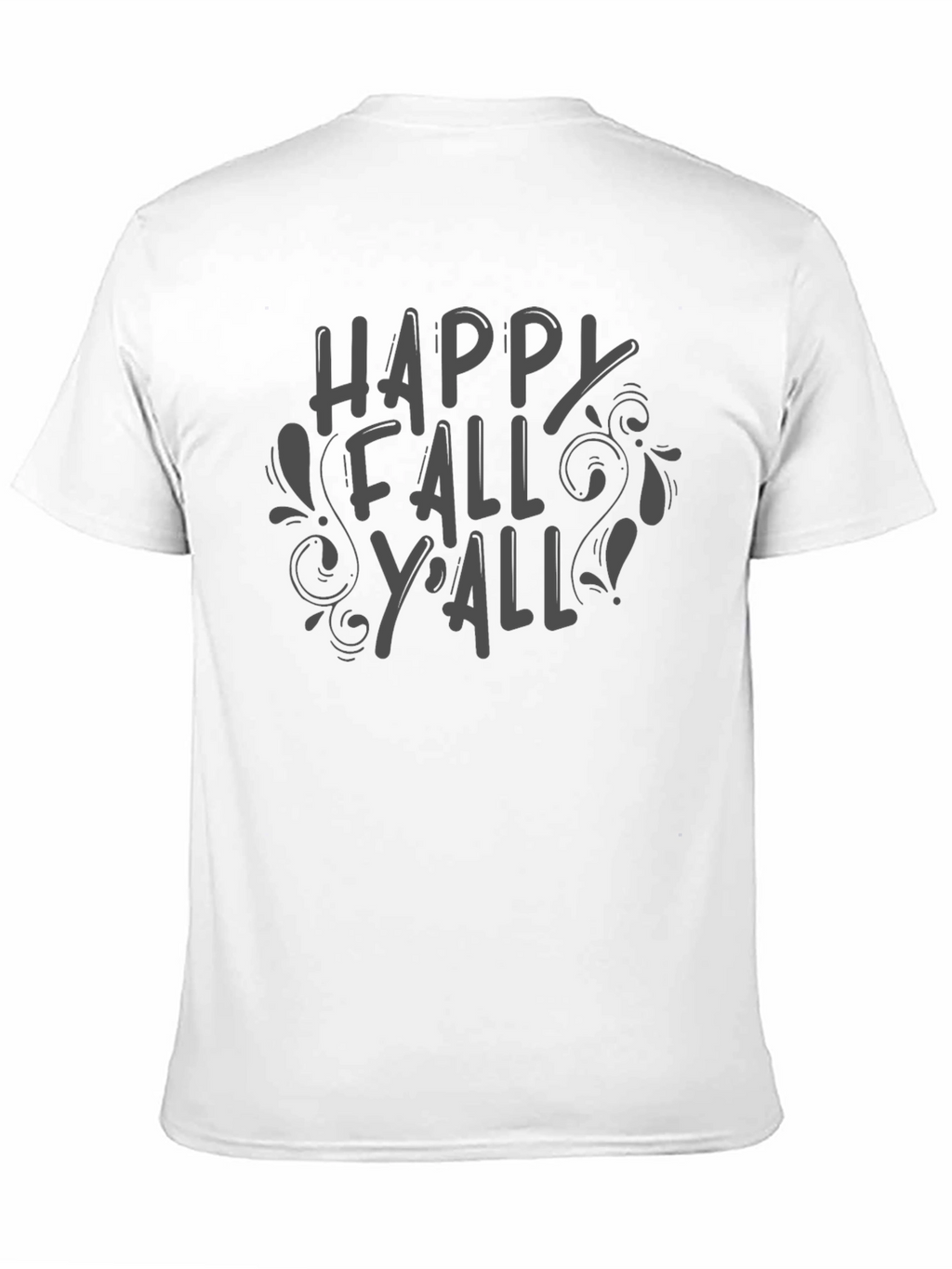 Happy Fall Yall Black T-Shirt
